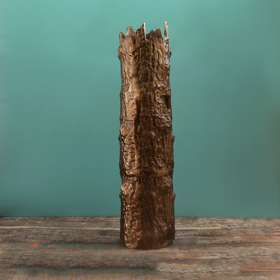 Bronze Bark Shape Vase - Large 1- The Home Co.