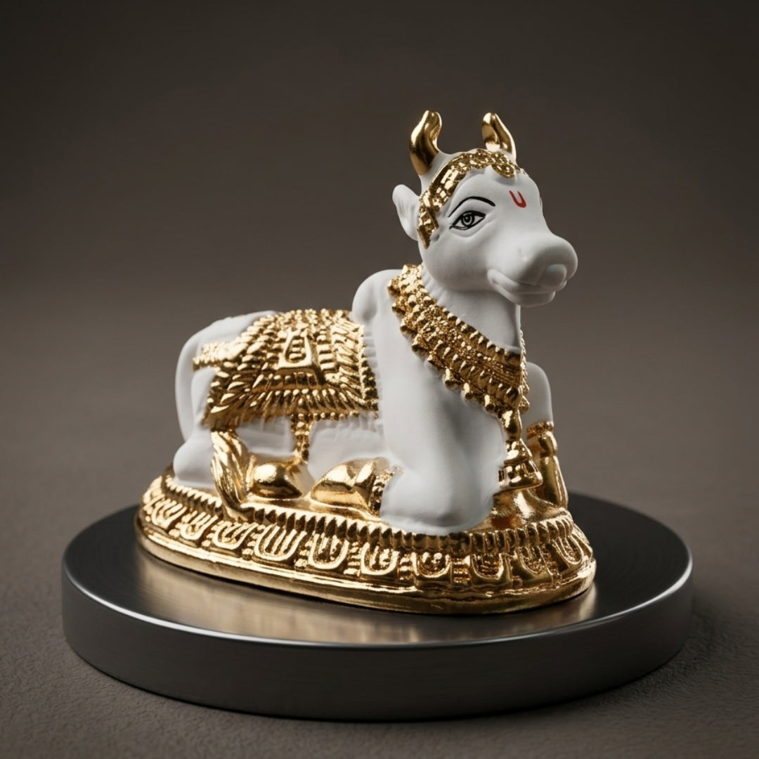 The Home Co- 24K Gold Plated The Divine Sentinel Fiber Nandi