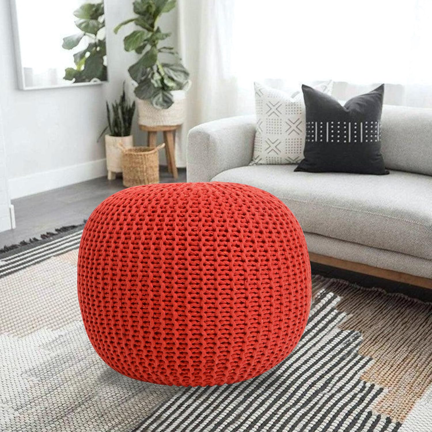 Pouffe Orange - Pouffe Ottoman