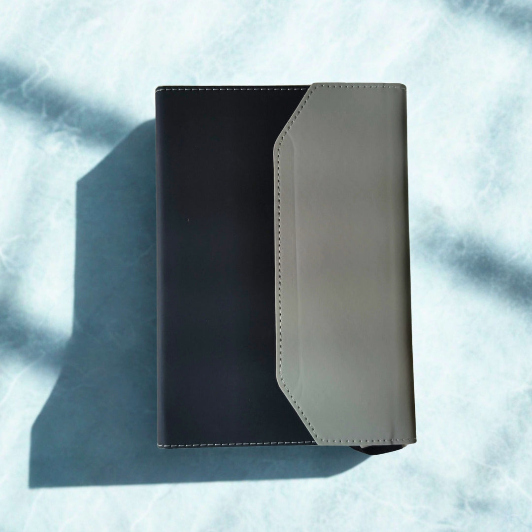 Black & Grey Flap Diary