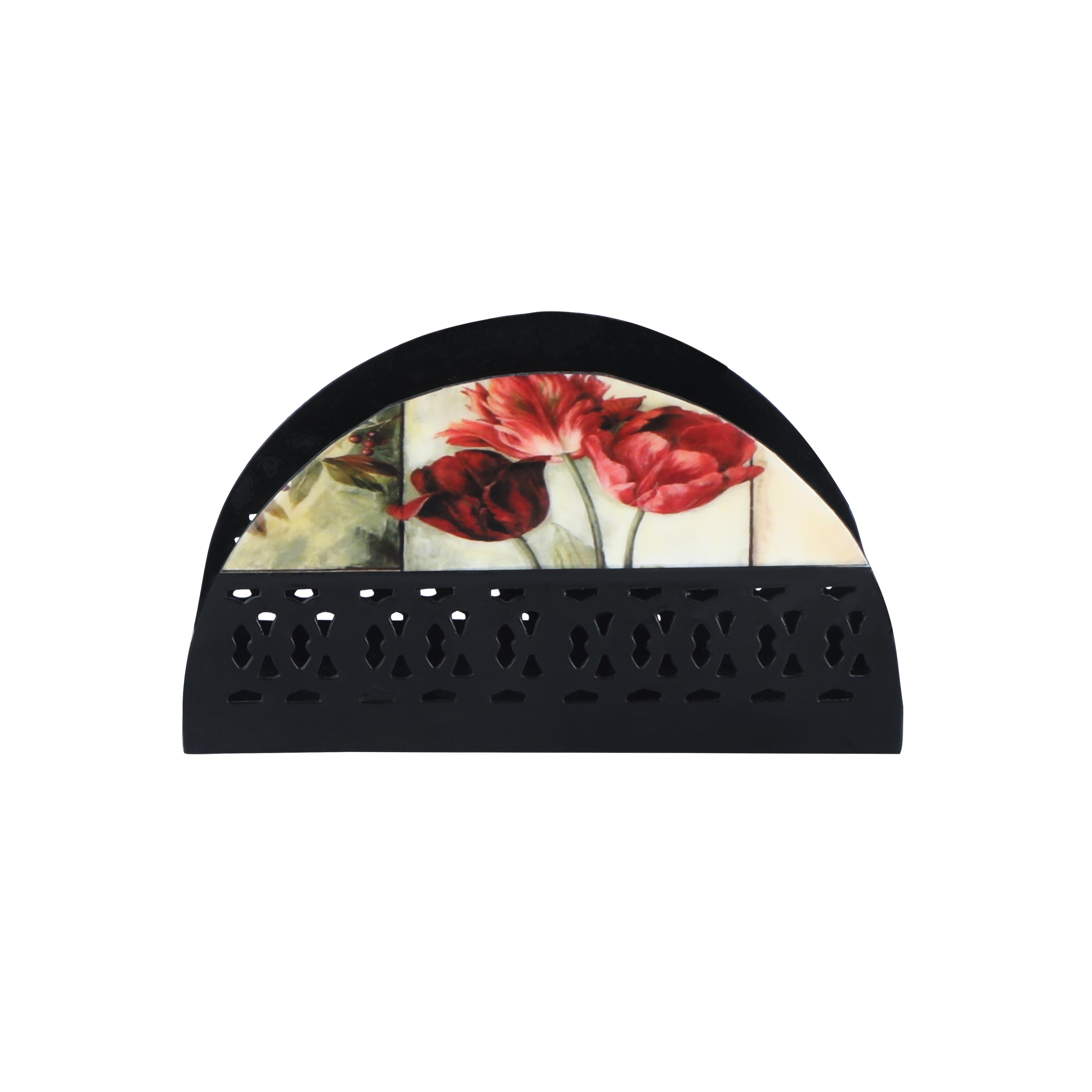 Tissue Holder - Beige Flower