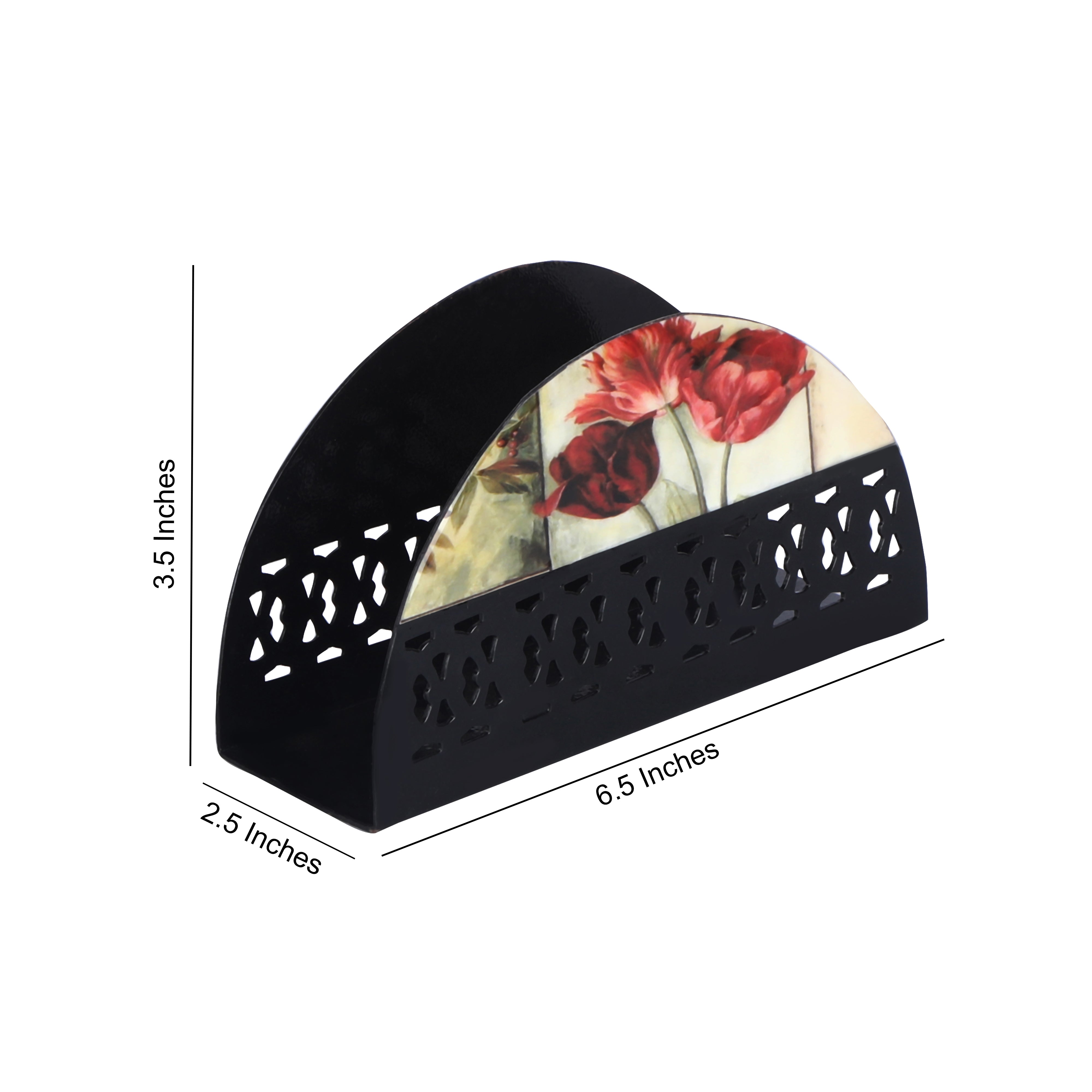Tissue Holder - Beige Flower