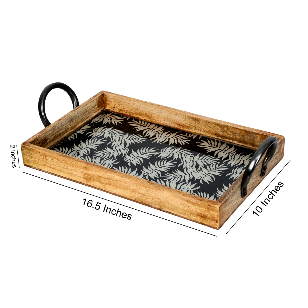 Single Tray - Silver Fern Black