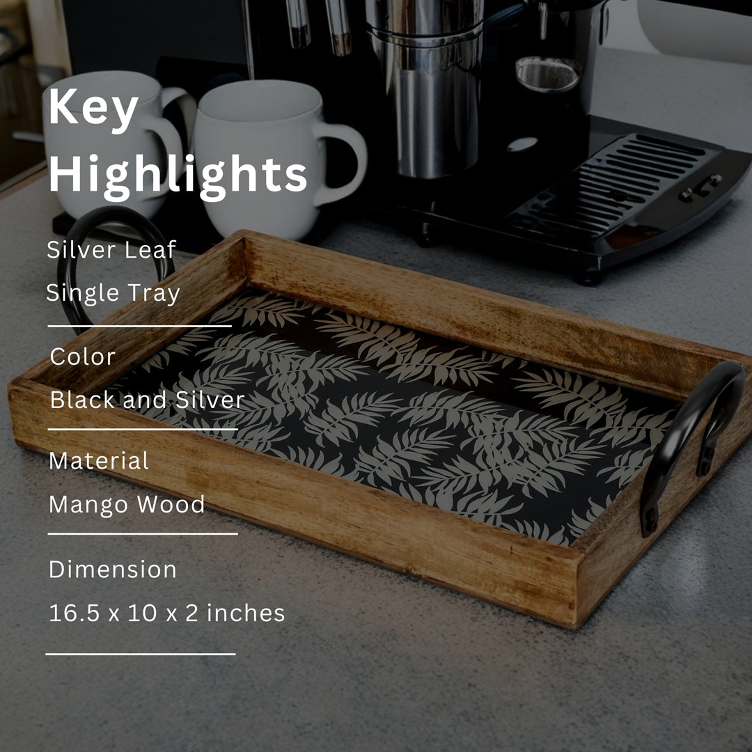 Single Tray - Silver Fern Black