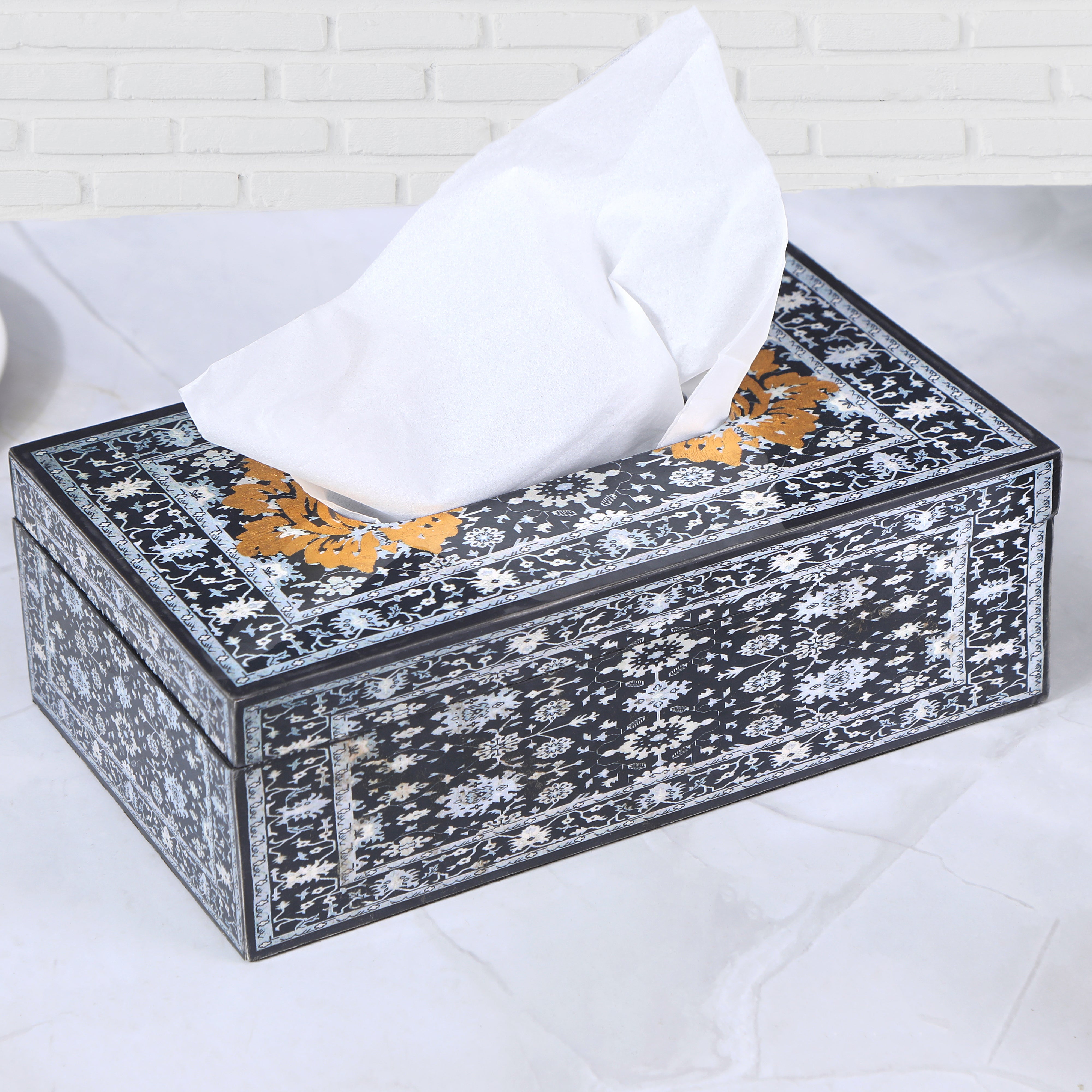 Tissue Box - Blue Turkish