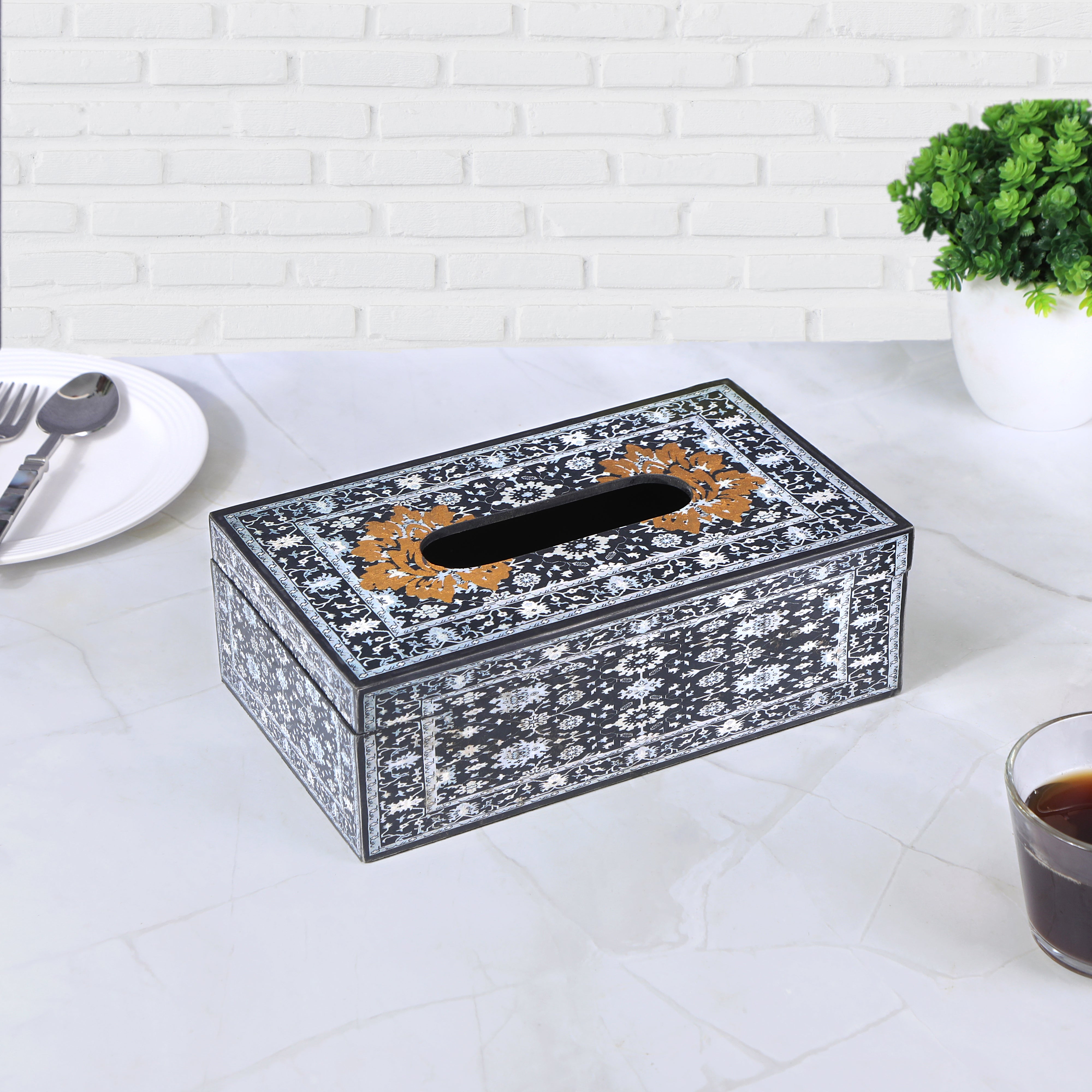 Tissue Box - Blue Turkish