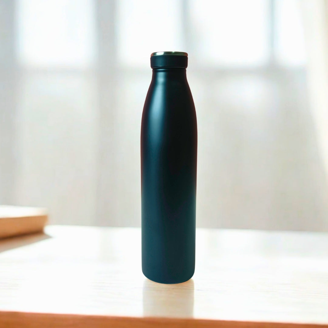 Black Stainless Steel Bottle 750ml