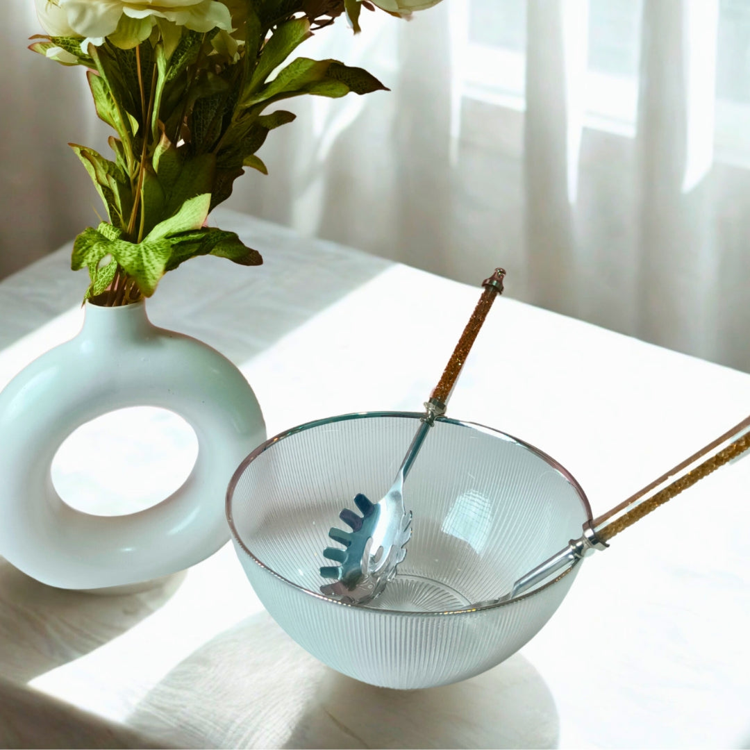 Serving Set Of 6 - Gold Crystal