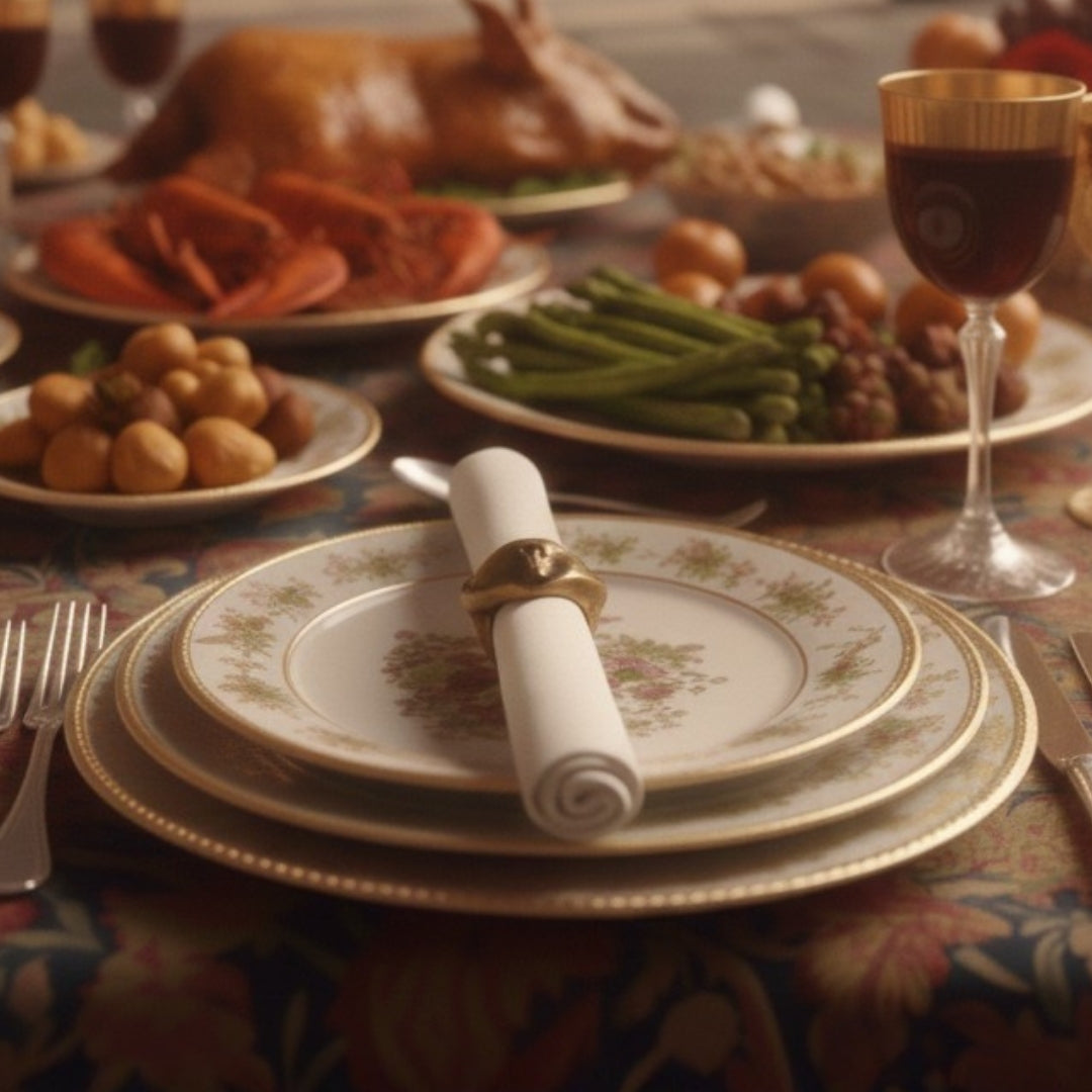 Napkin rings agate set of 8