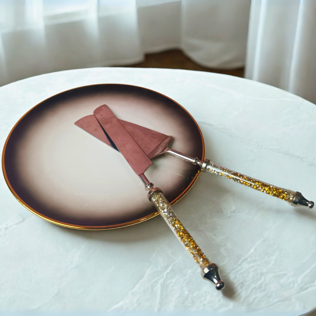 Gold & Silver Crystal Set Of 2