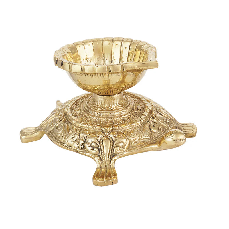 Pure Brass Turtle Diya