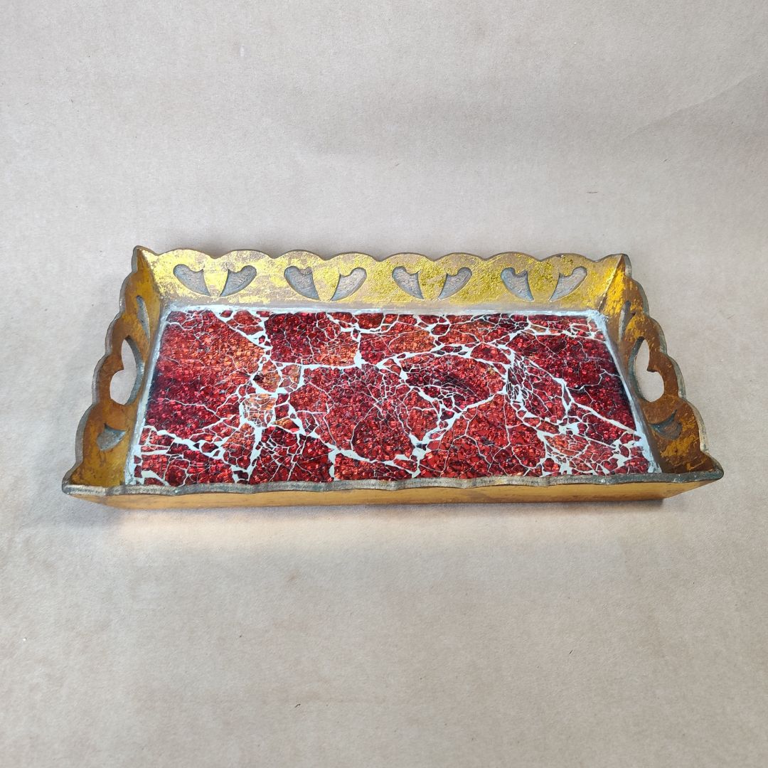 Single Tray - Red Mosaic Small