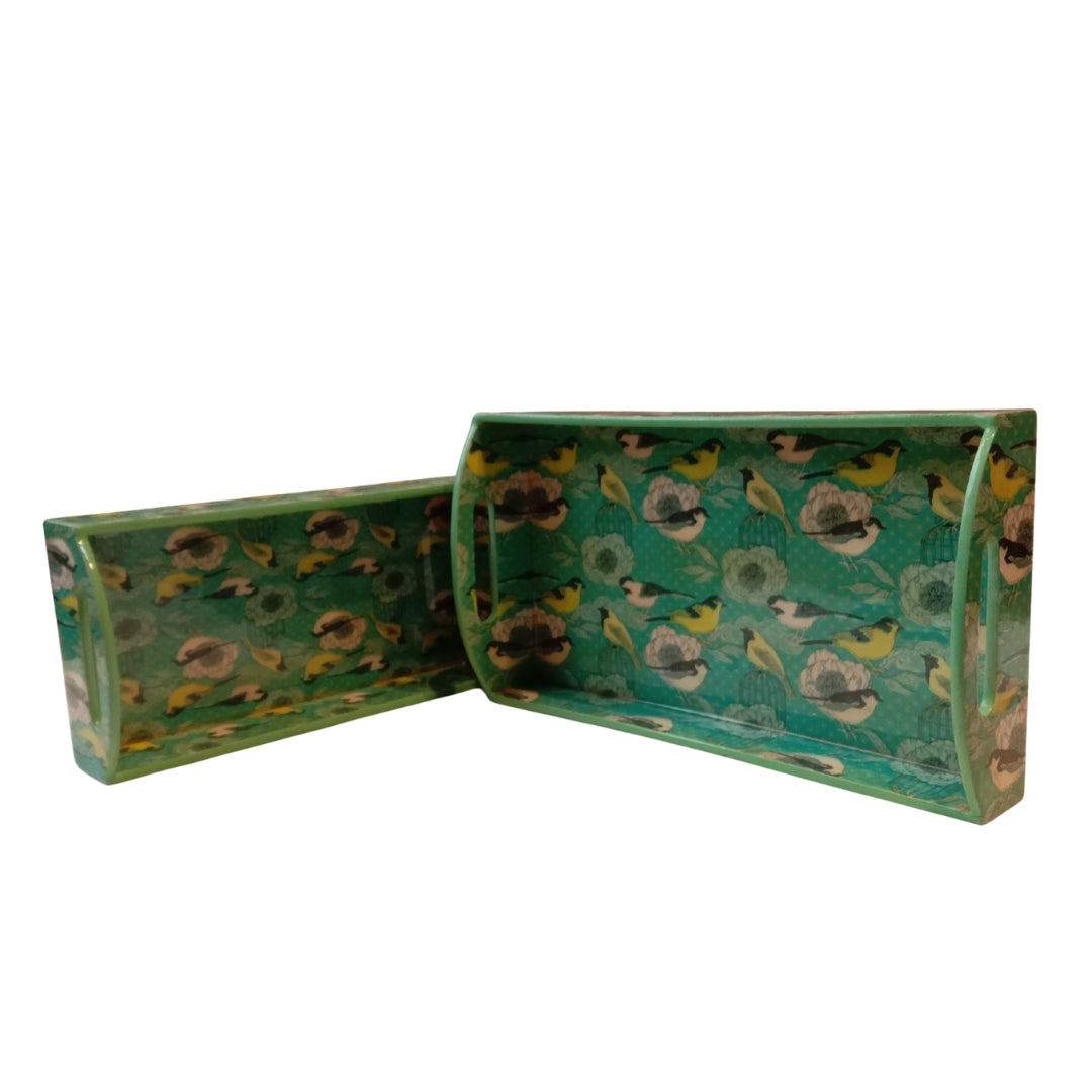 bird cage handle cut med & small set of 2