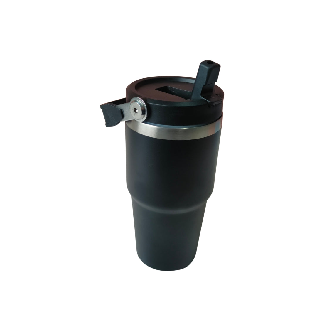 Black Stainless Steel Insulated Sipper With Handle