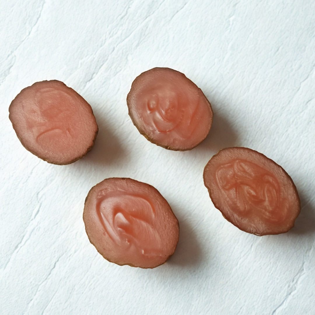 pink resin coaster set of 4