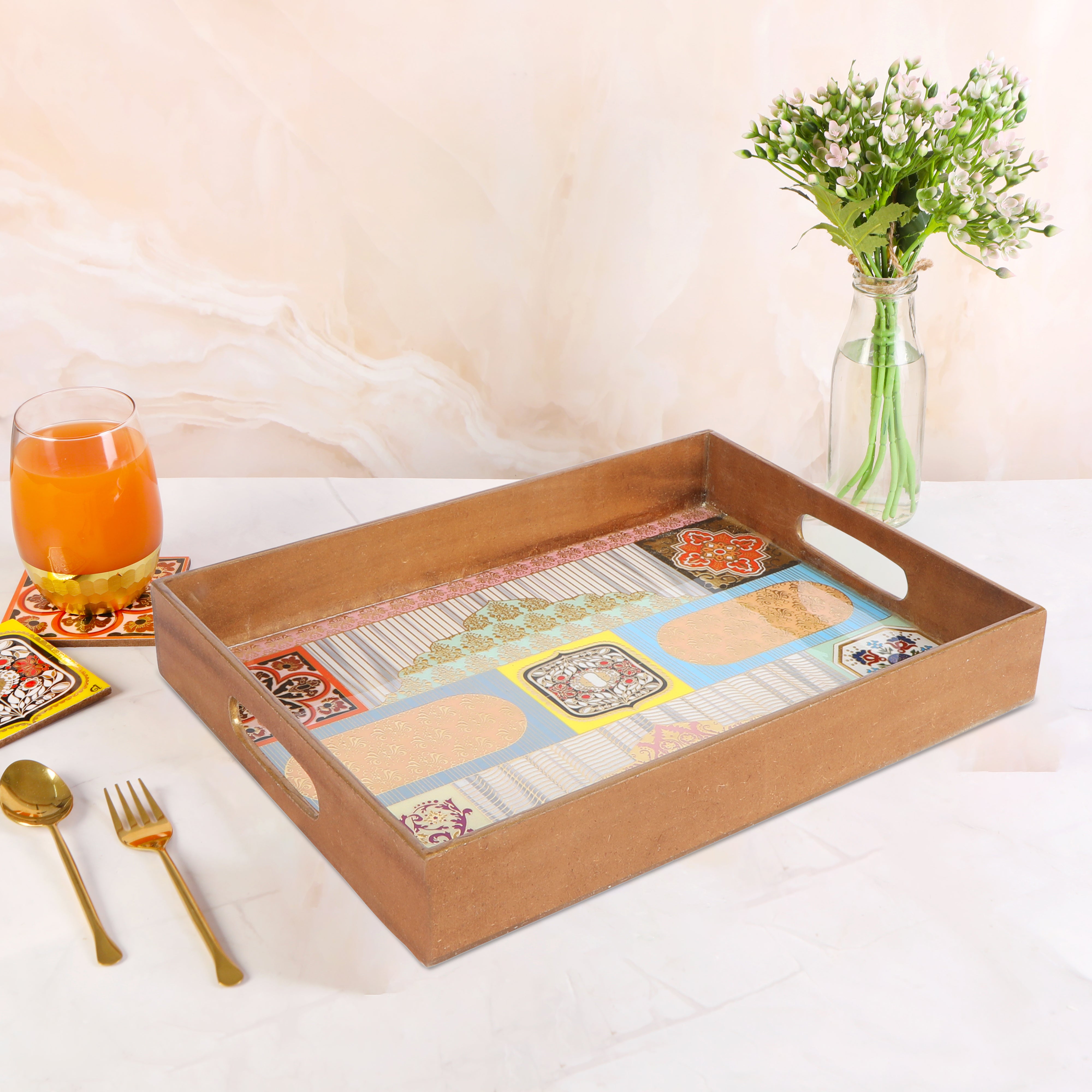 Rectangle Tray - Navratna