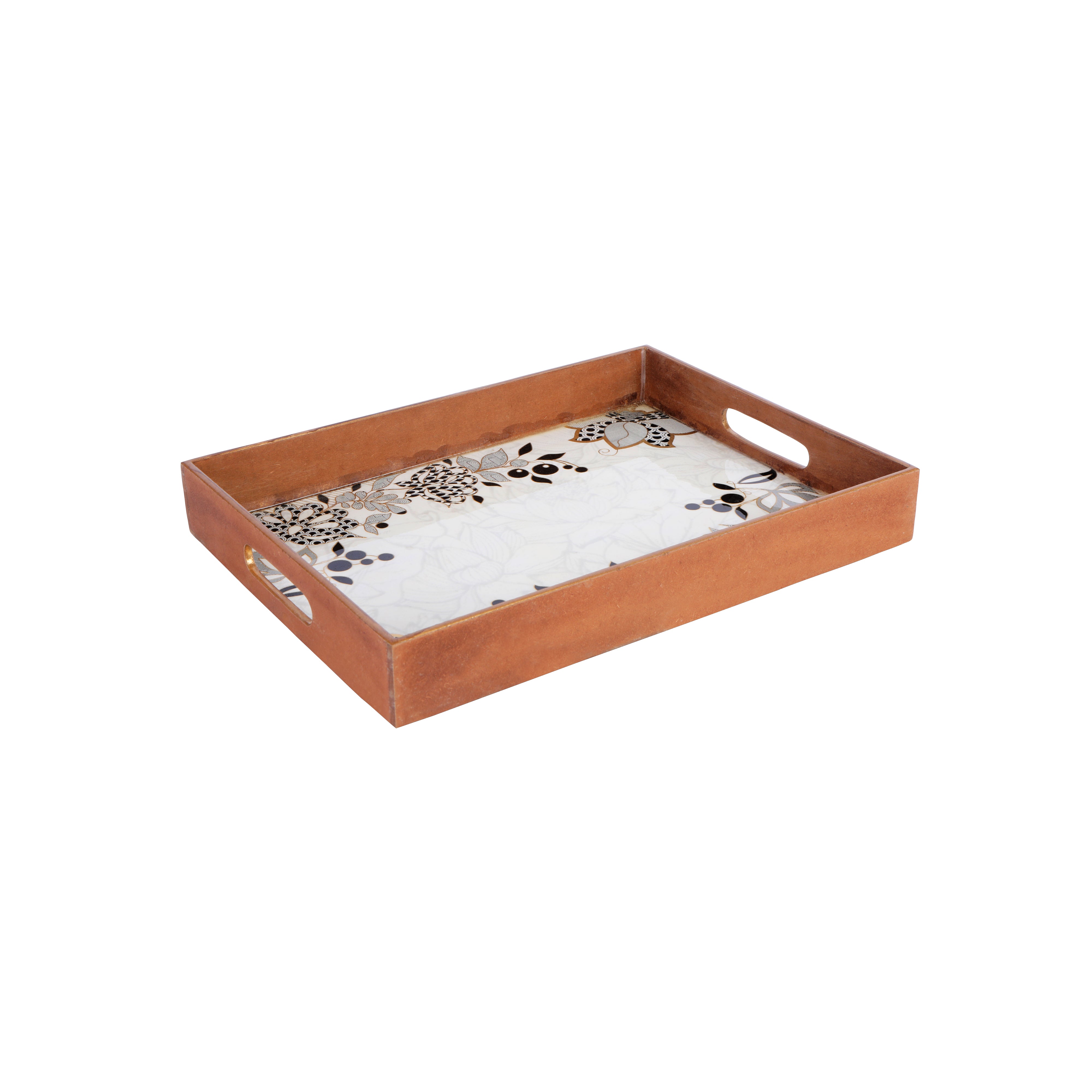 Single Tray - Border Flower