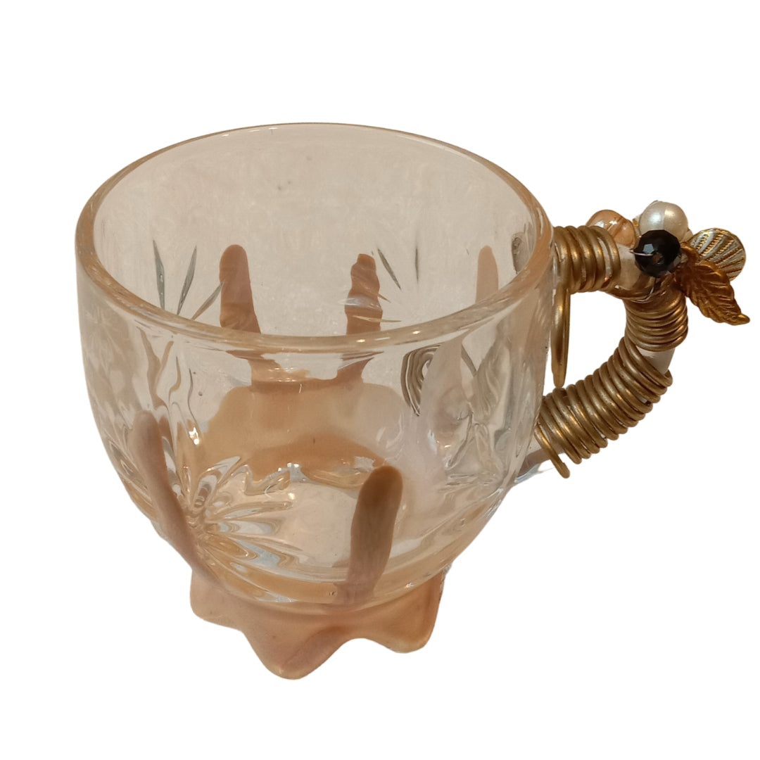 Small Square Tea Filigree Cup Set of 5