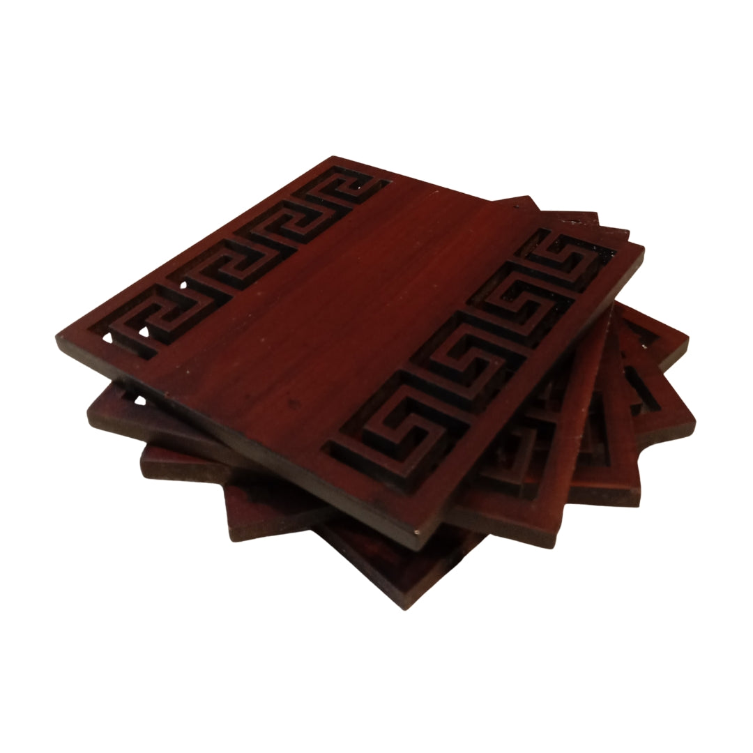 Versace wooden coaster set of 5
