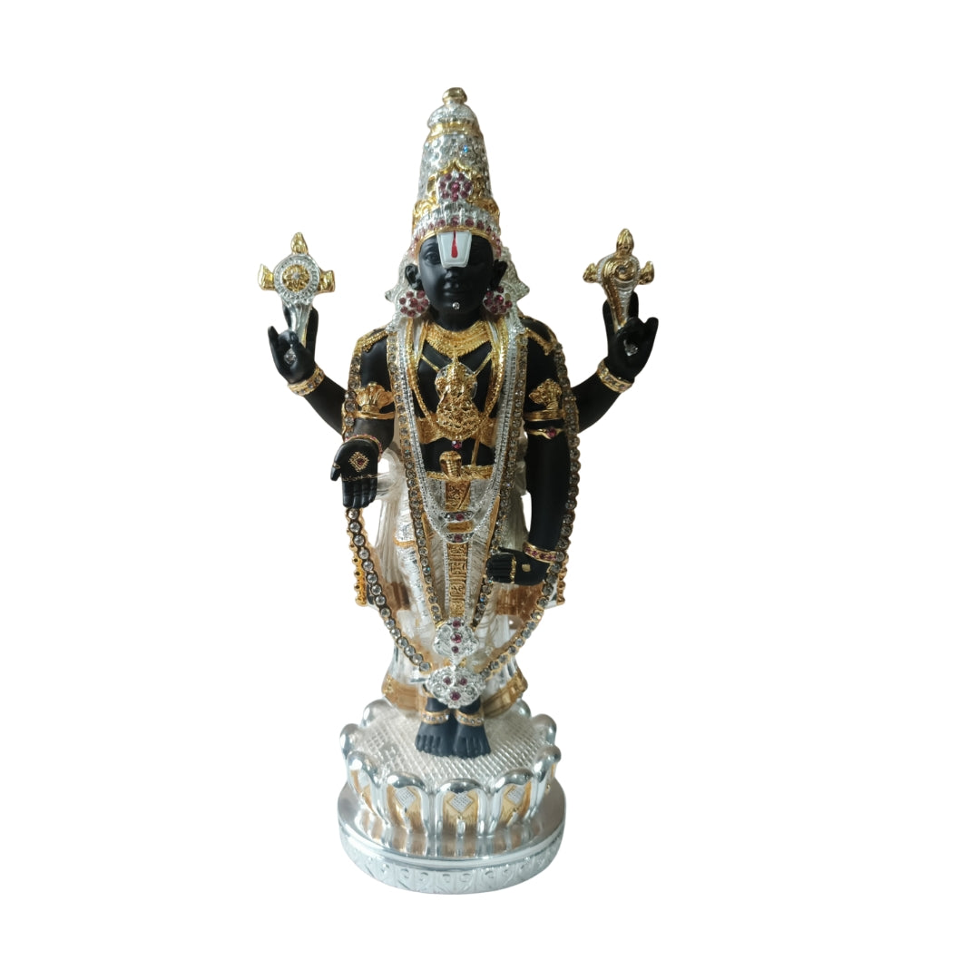 The Home Co- 999 Pure Silver & 24K Gold Lord Venkateswara Divine Home Collection