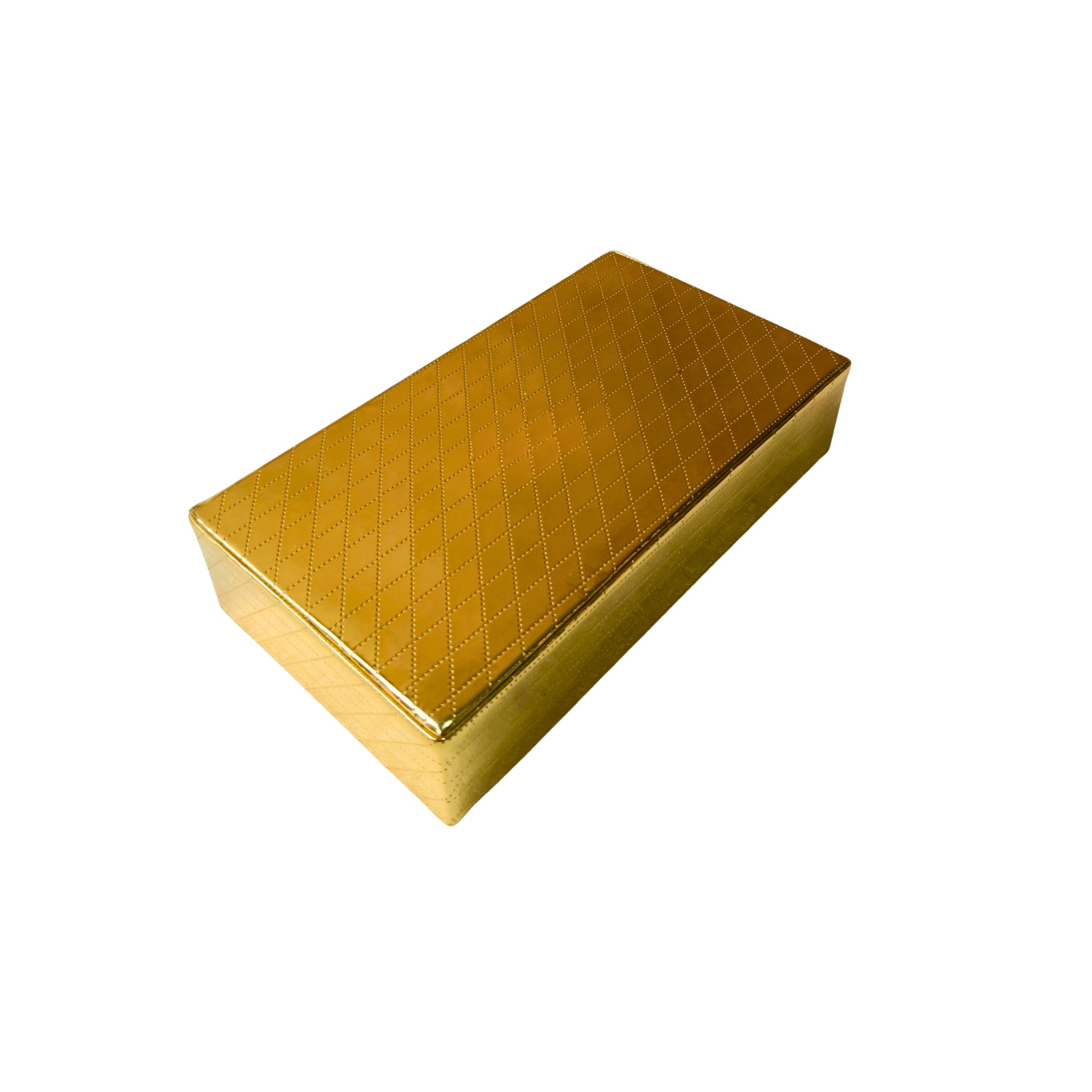 Gold With Pattern Tray (Set Of 5)