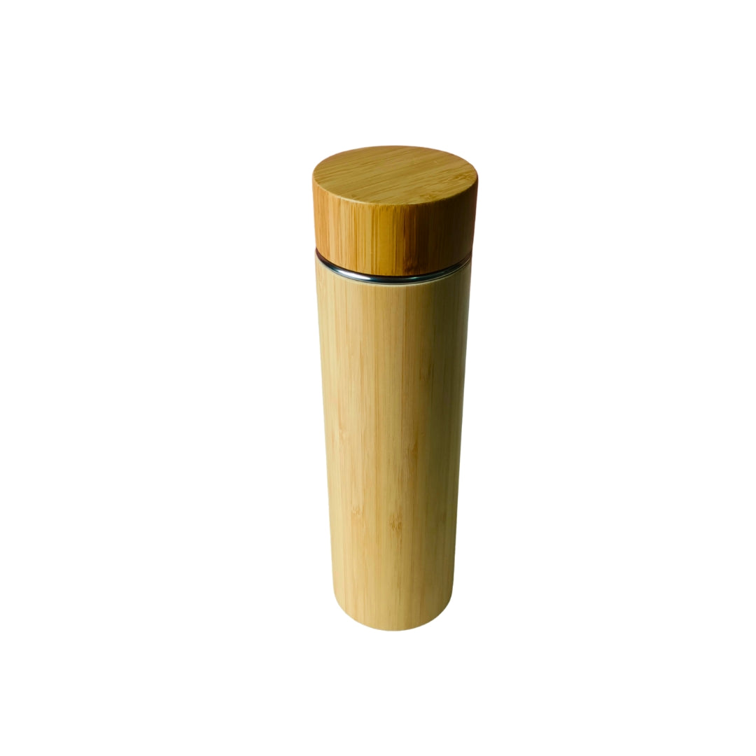 Bamboo Stainless Steel Bottle With Rim(750ml)