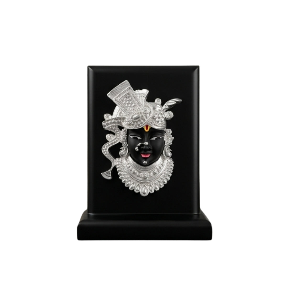 The Home Co- 999 Pure Silver Plated Divine Shreenathji Idol Handcrafted Spiritual Decor & Auspicious Gift (Copy)
