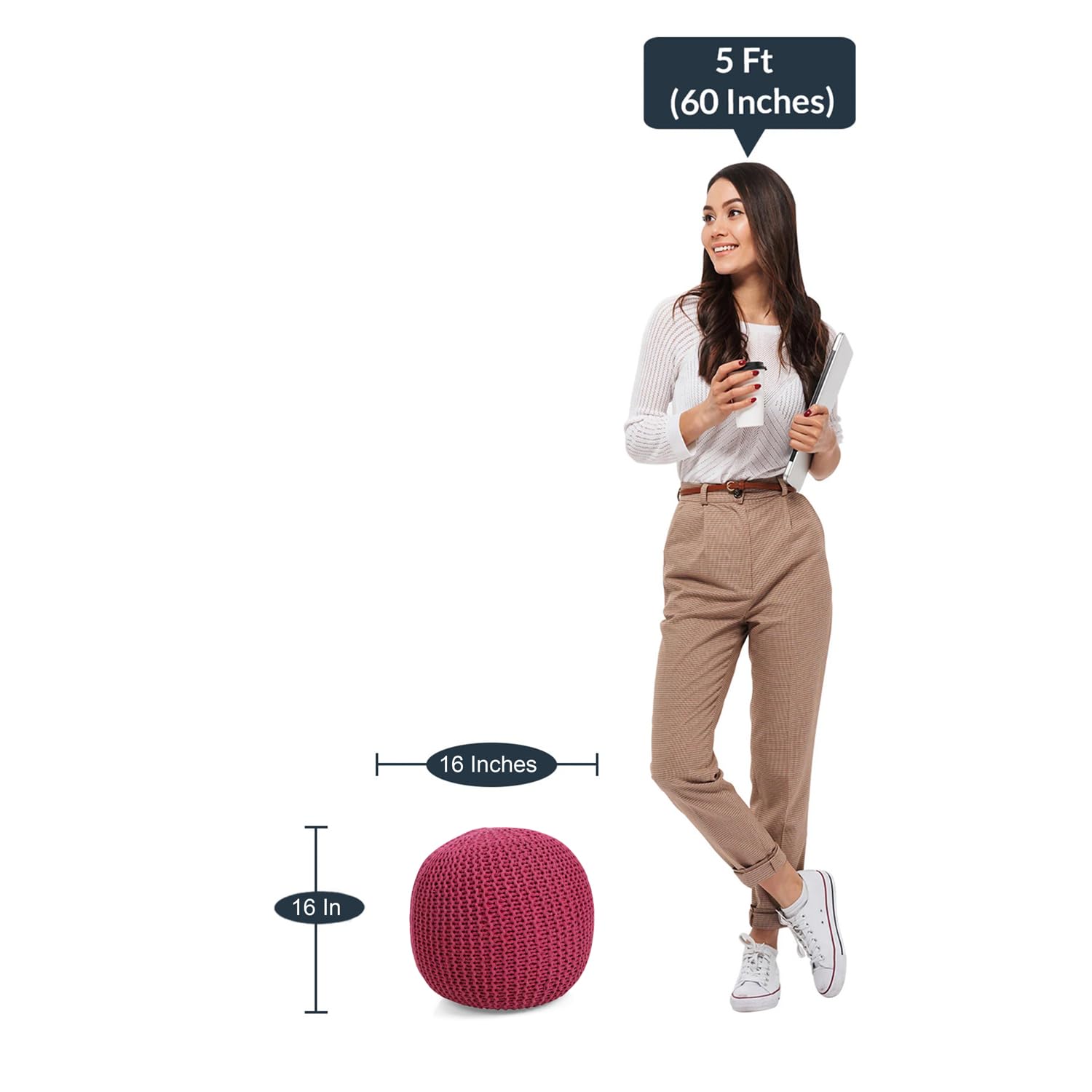 Pouffe Violet - Pouffe Ottoman