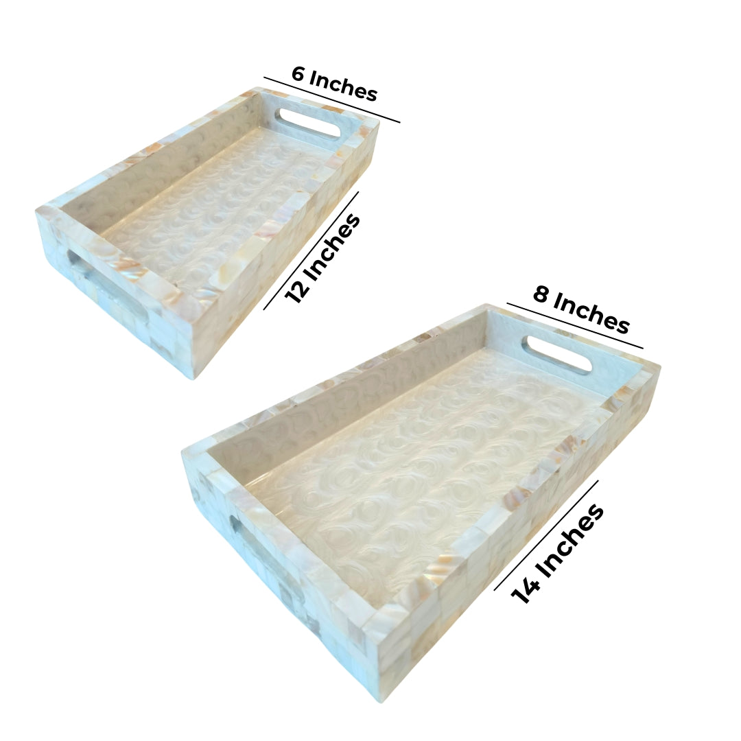 Wooden base with Mother of Pearl and Enamel