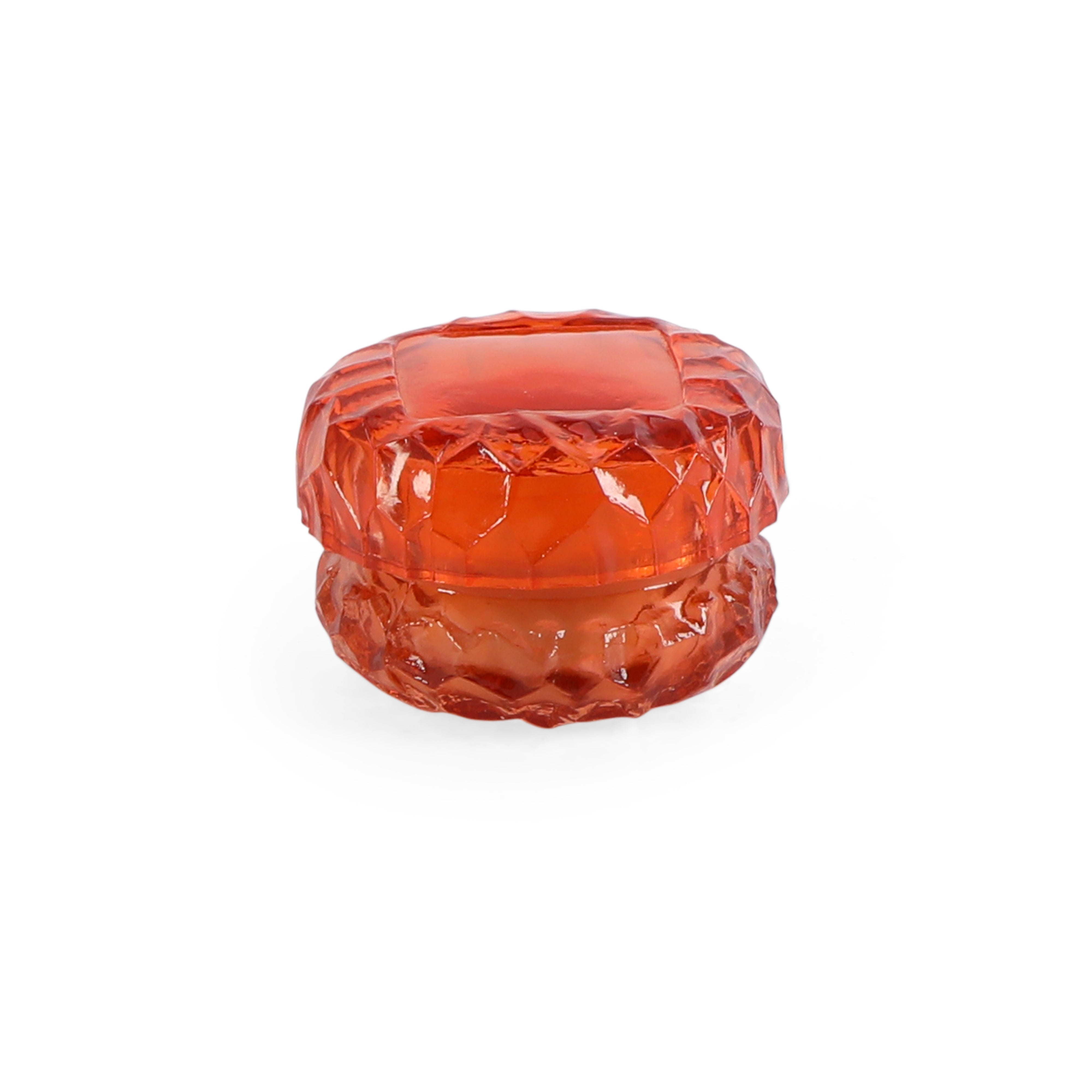 Glass Jar Candle Set of 2 - Orange