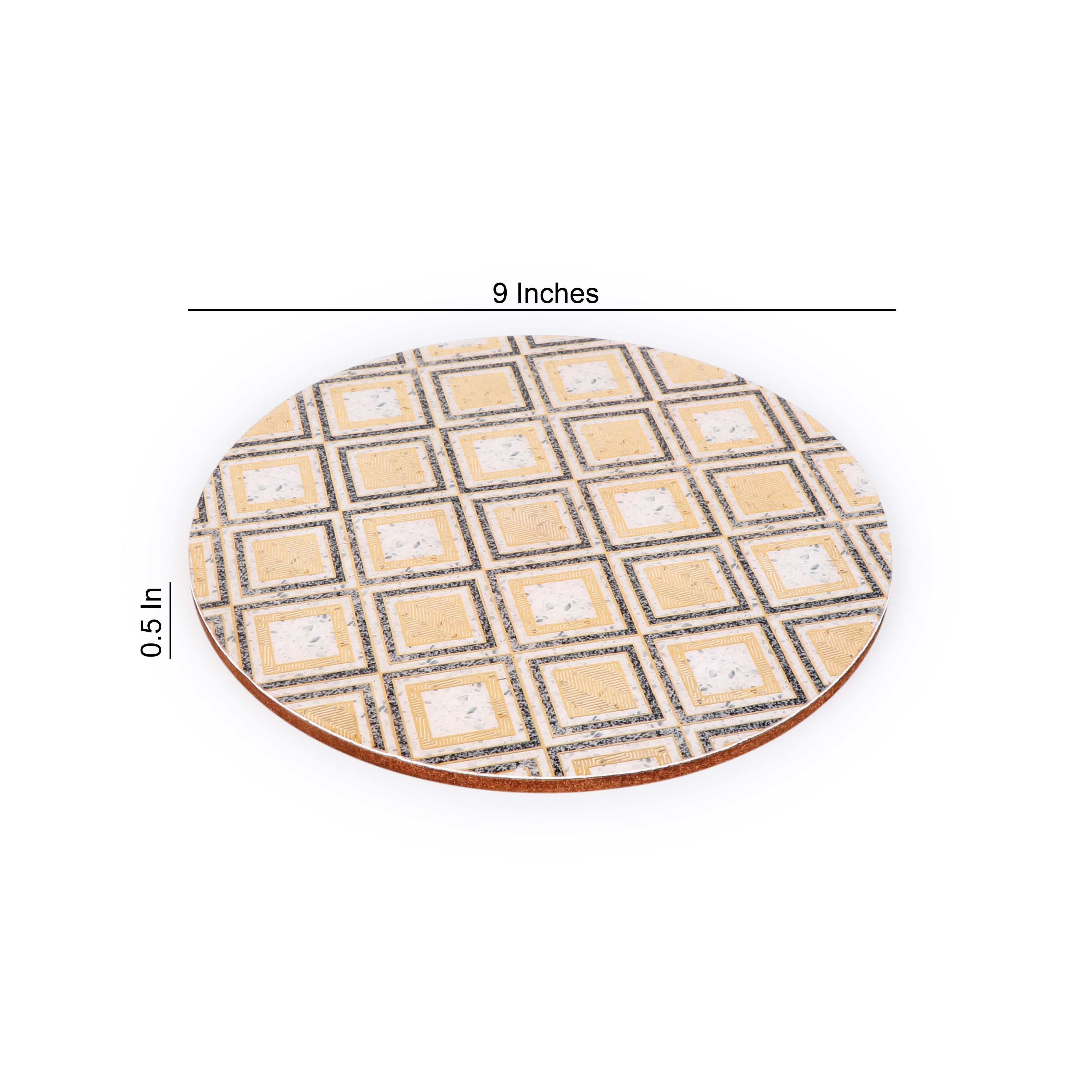 Trivet - Grey Diamond - Round