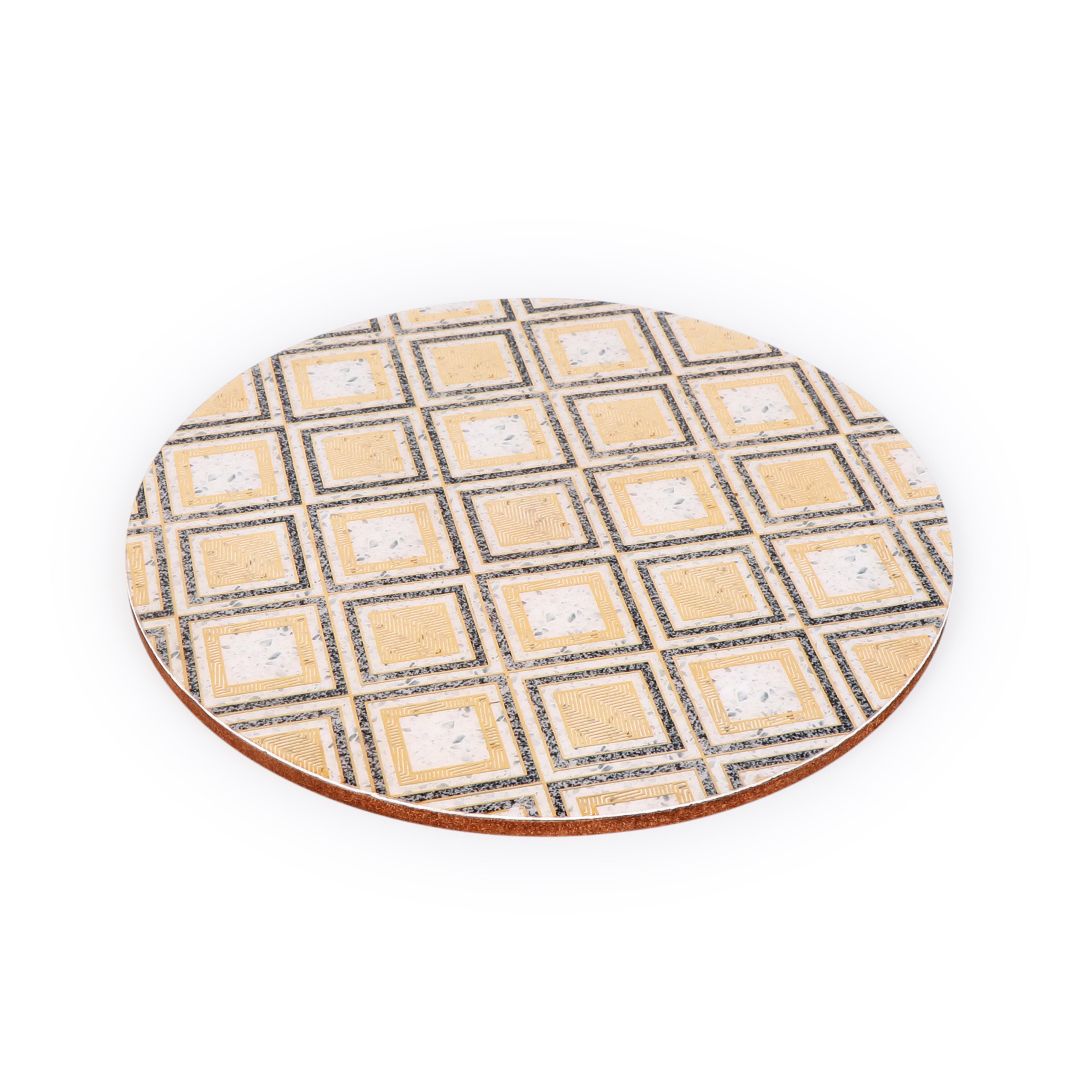 Trivet - Grey Diamond - Round