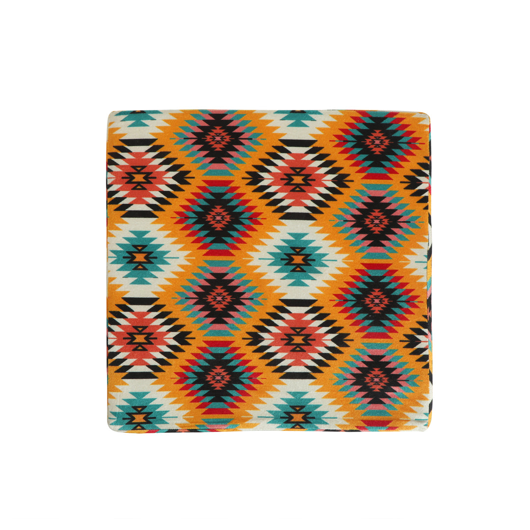 Pouffe Multicolour - Square Pouffe Stool