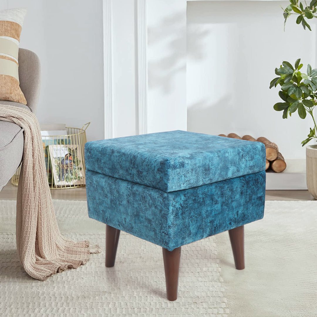 Pouffe Blue - Storage Pouffe