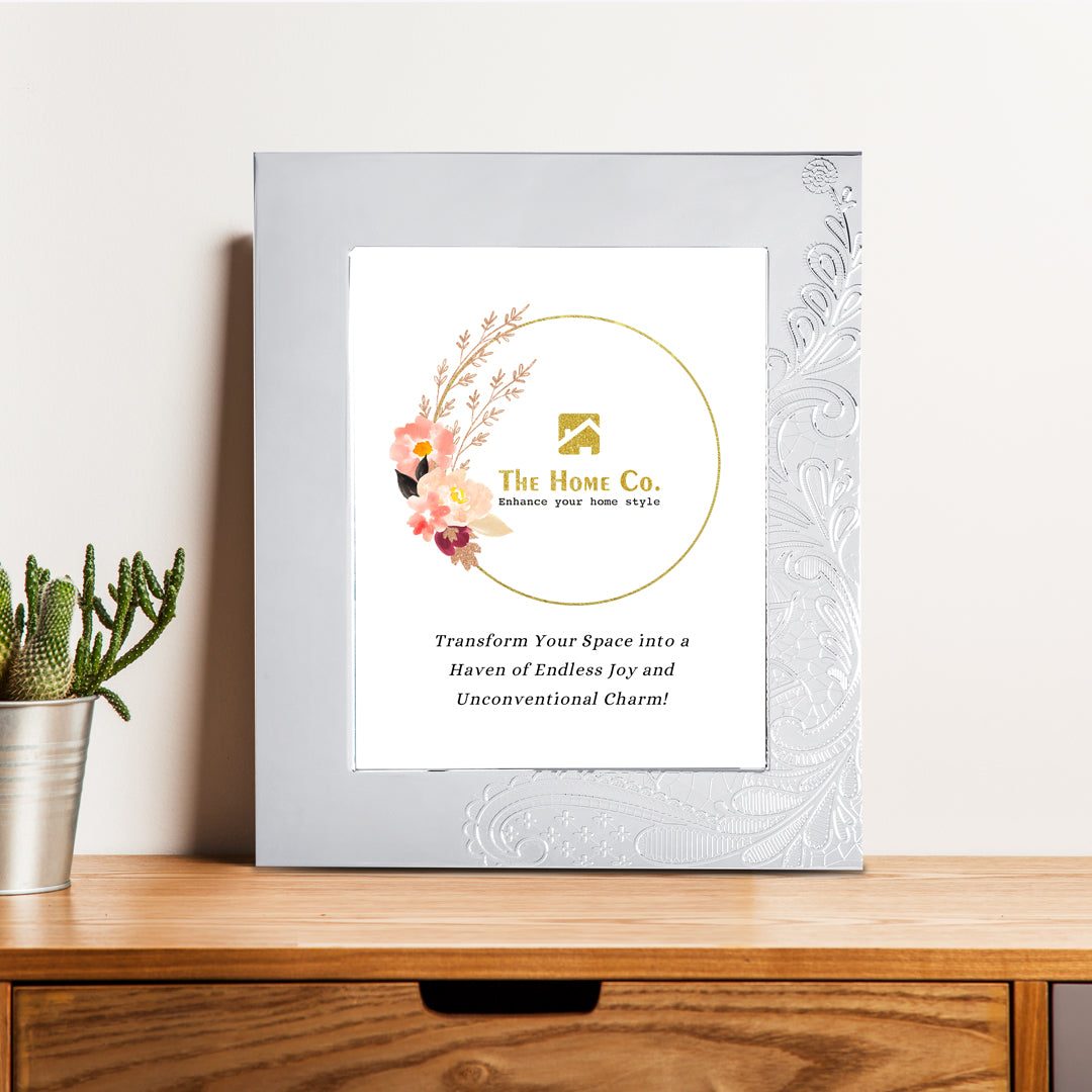 White Metal Photo Frame - wave Photo Frame