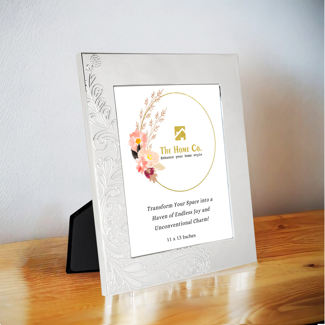 White Metal Photo Frame - wave Photo Frame