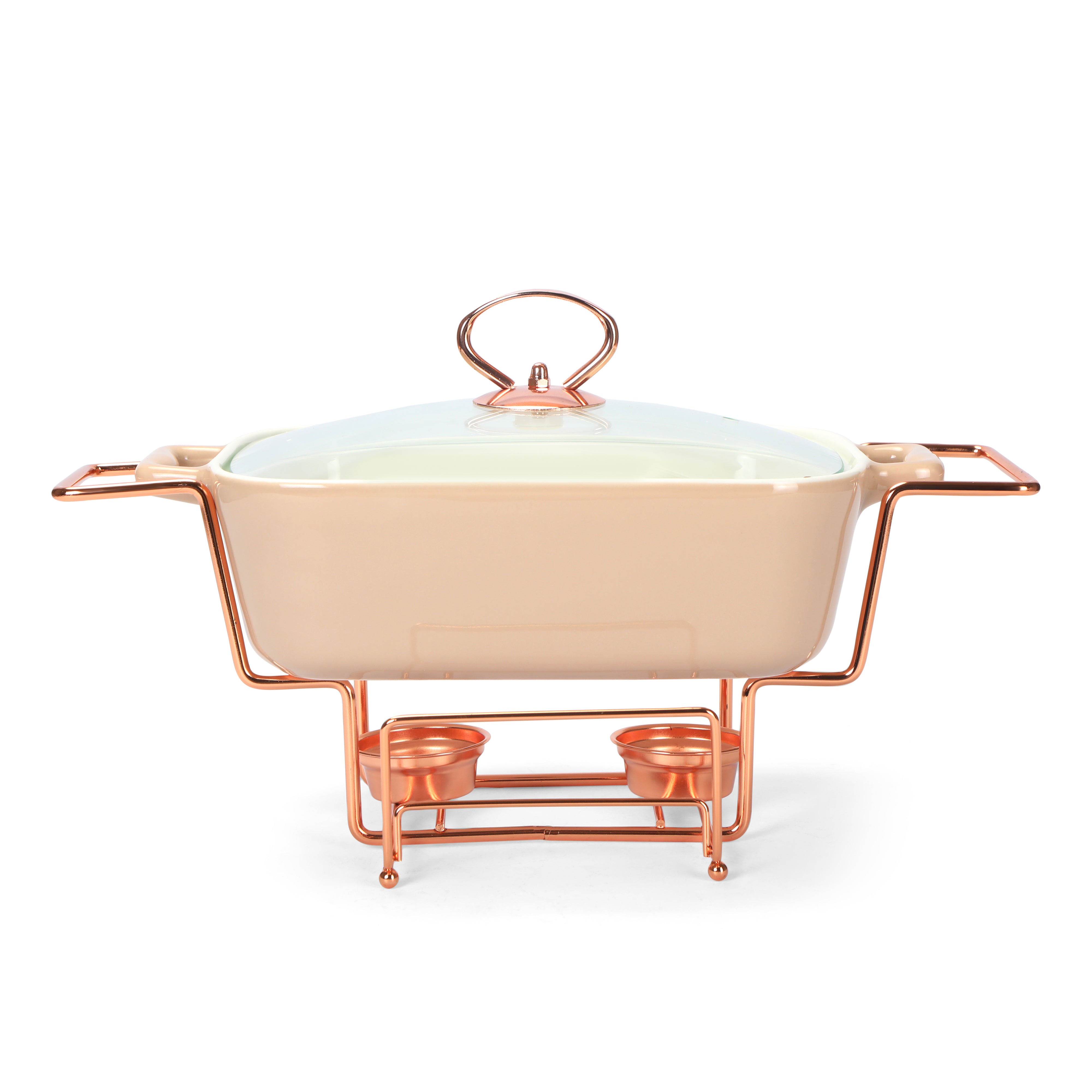 Chafing Dish Single Rectangle - Pink