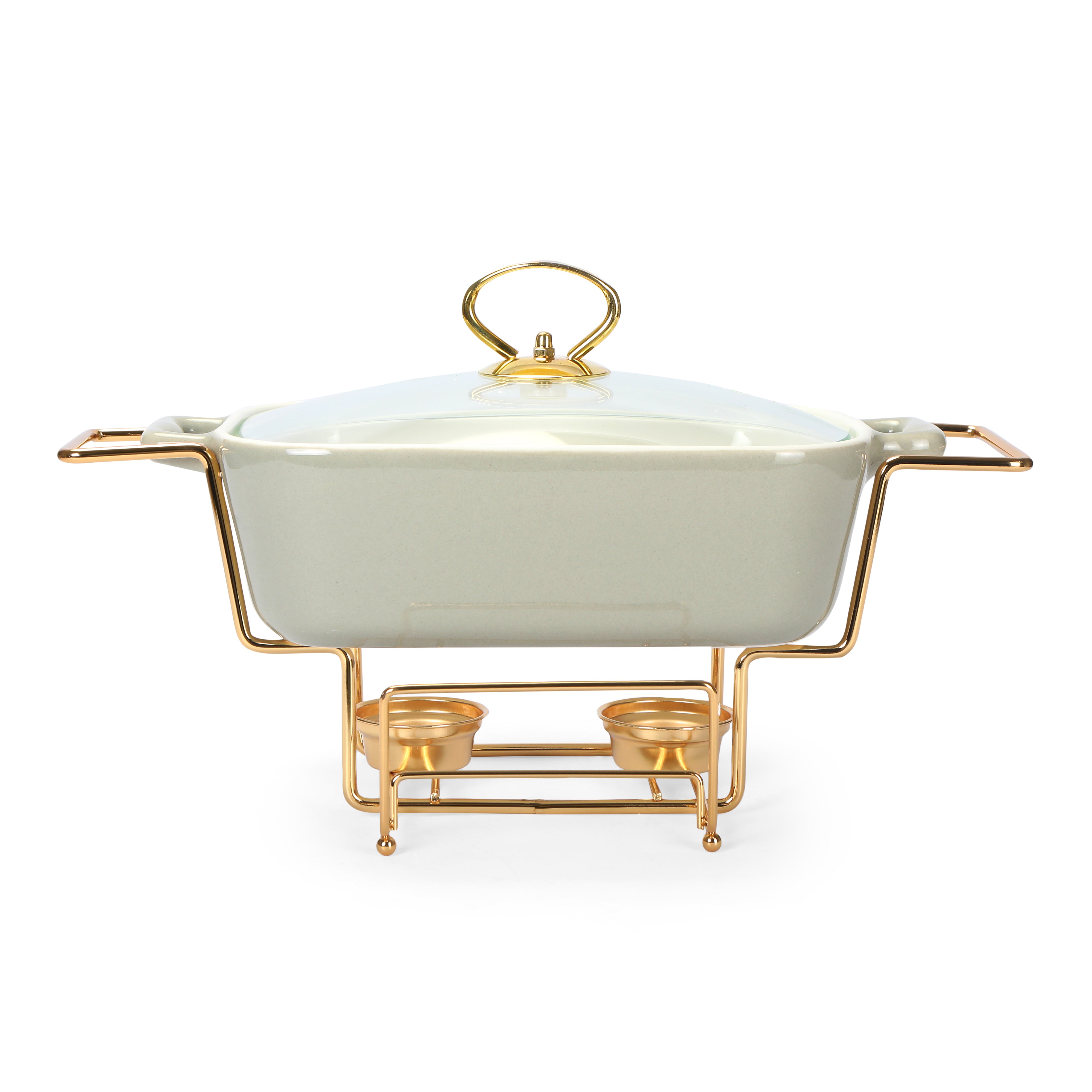 Chafing Dish Single Rectangle - Grey
