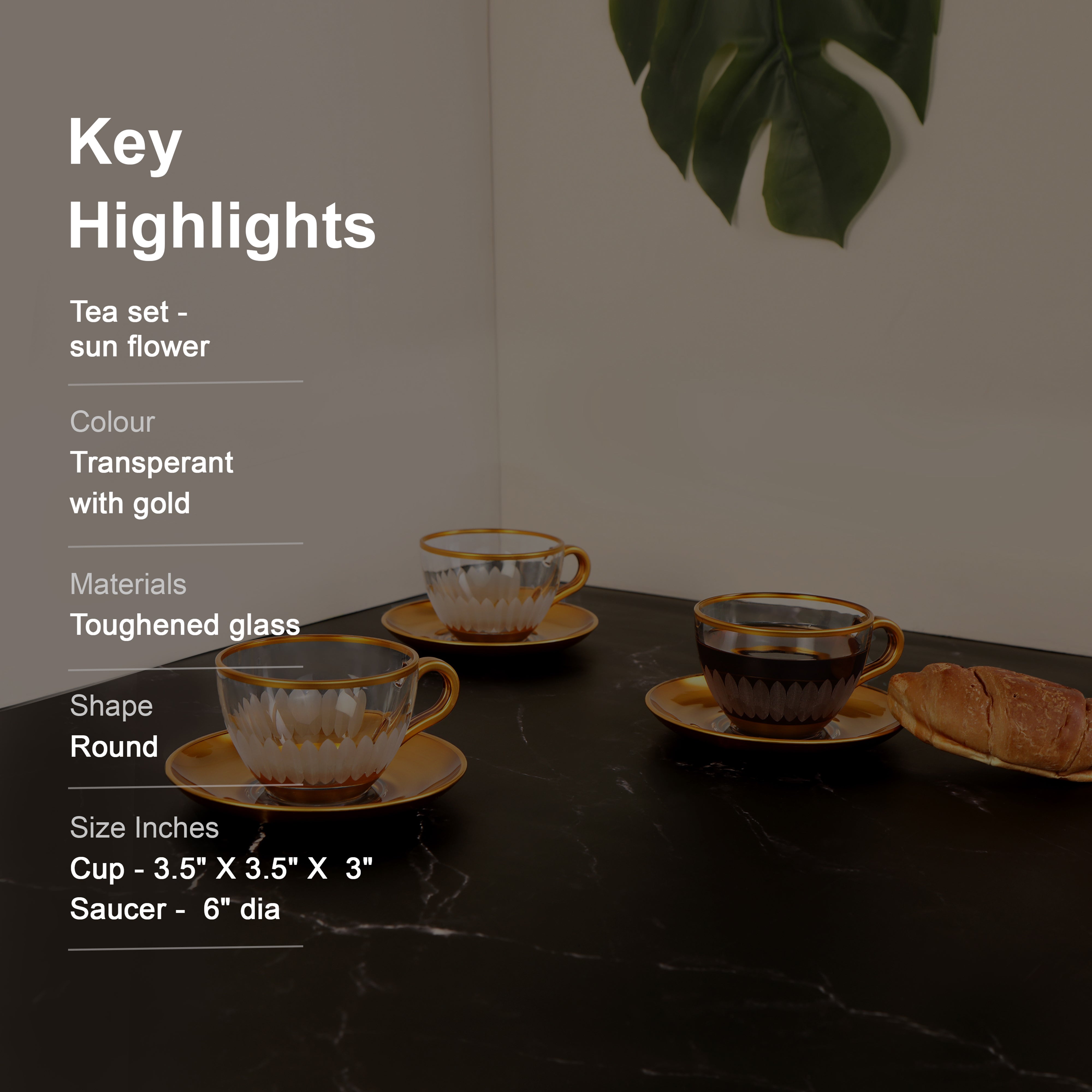 Tea Set - Sun Flower