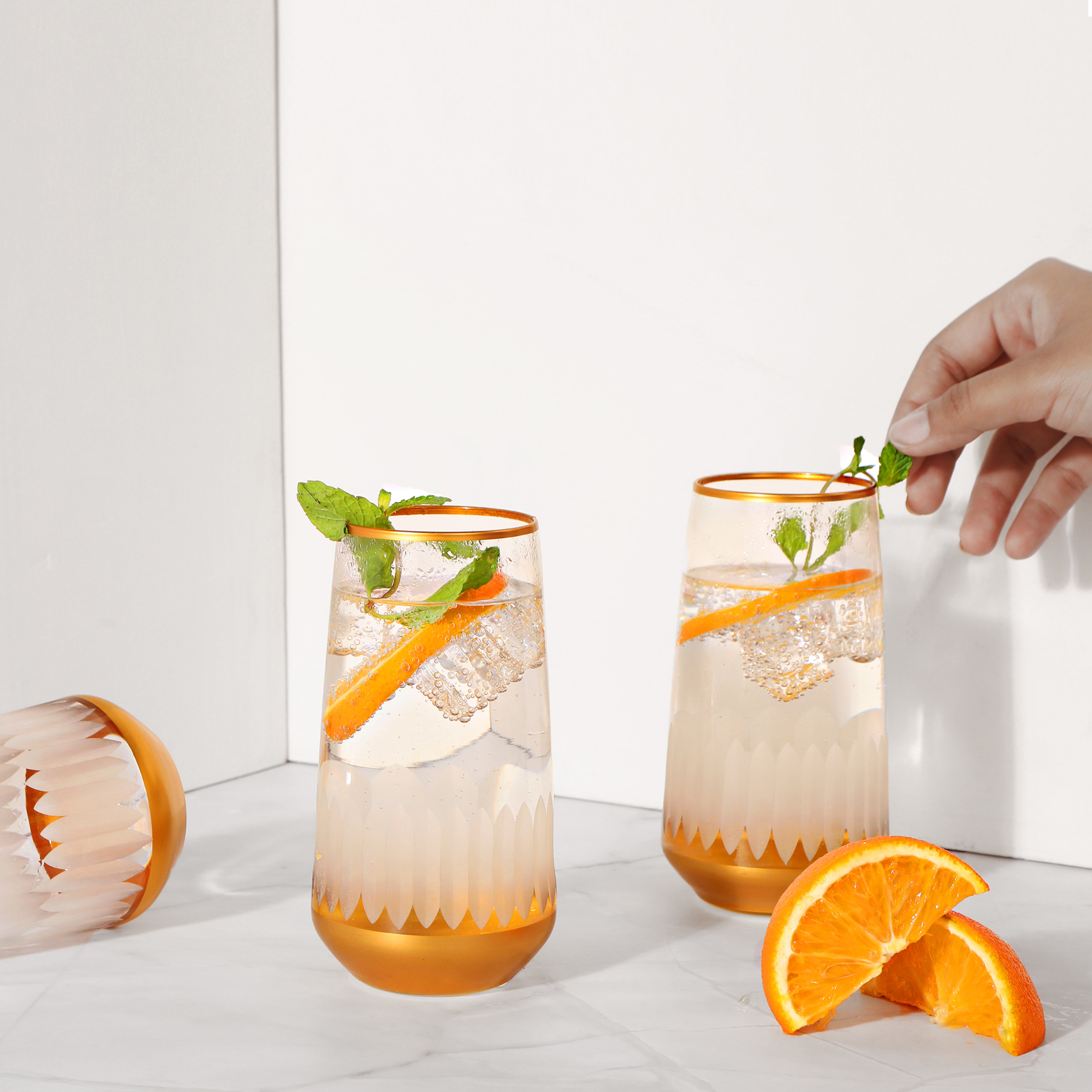 Water Glass Set - Sun Flower