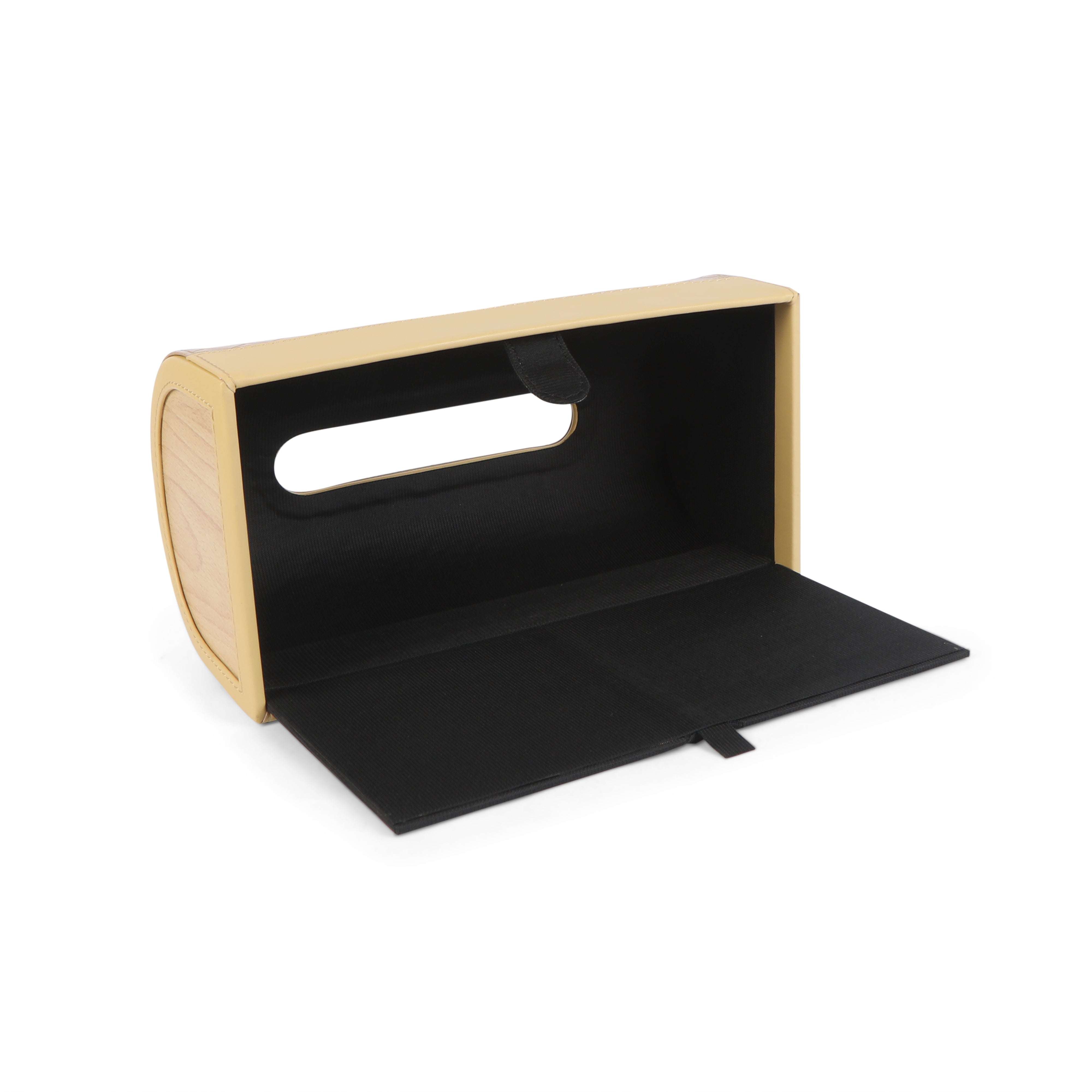 Dome Tissue Box - Cream Leatherette