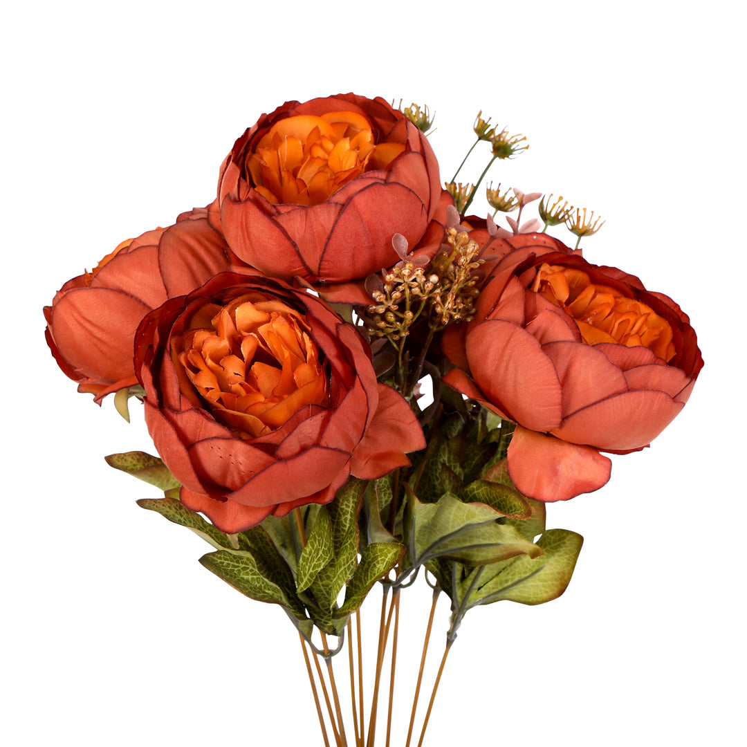 Flower Bunch - Peony Rust 1- The Home Co.