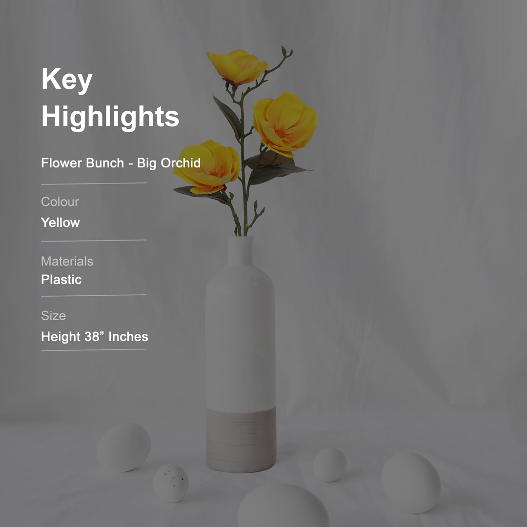 Flower Bunch - Big Orchid Yellow