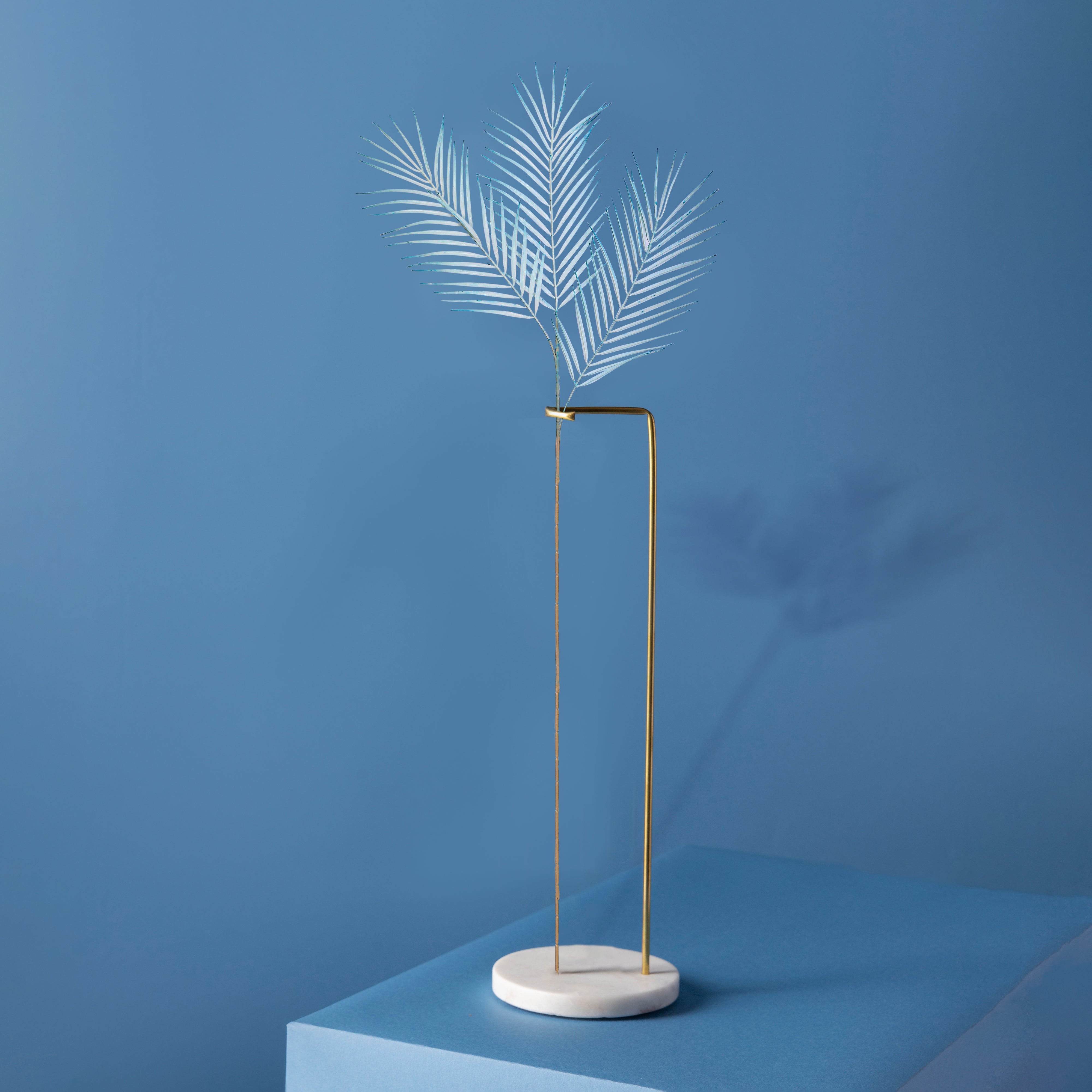 Flower Bunch - Big Fern Light Blue Sticks