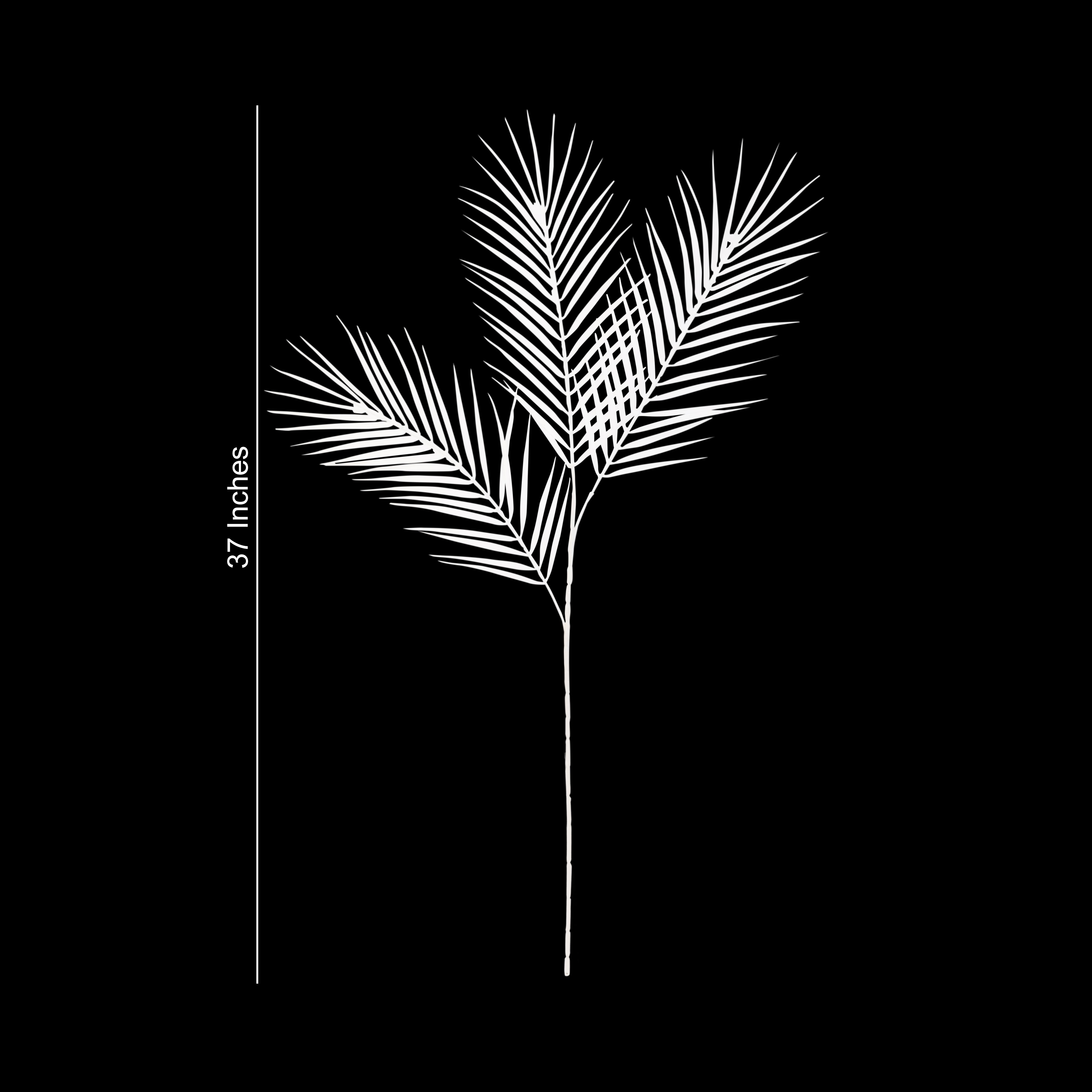 Flower Bunch - Big Fern White Sticks