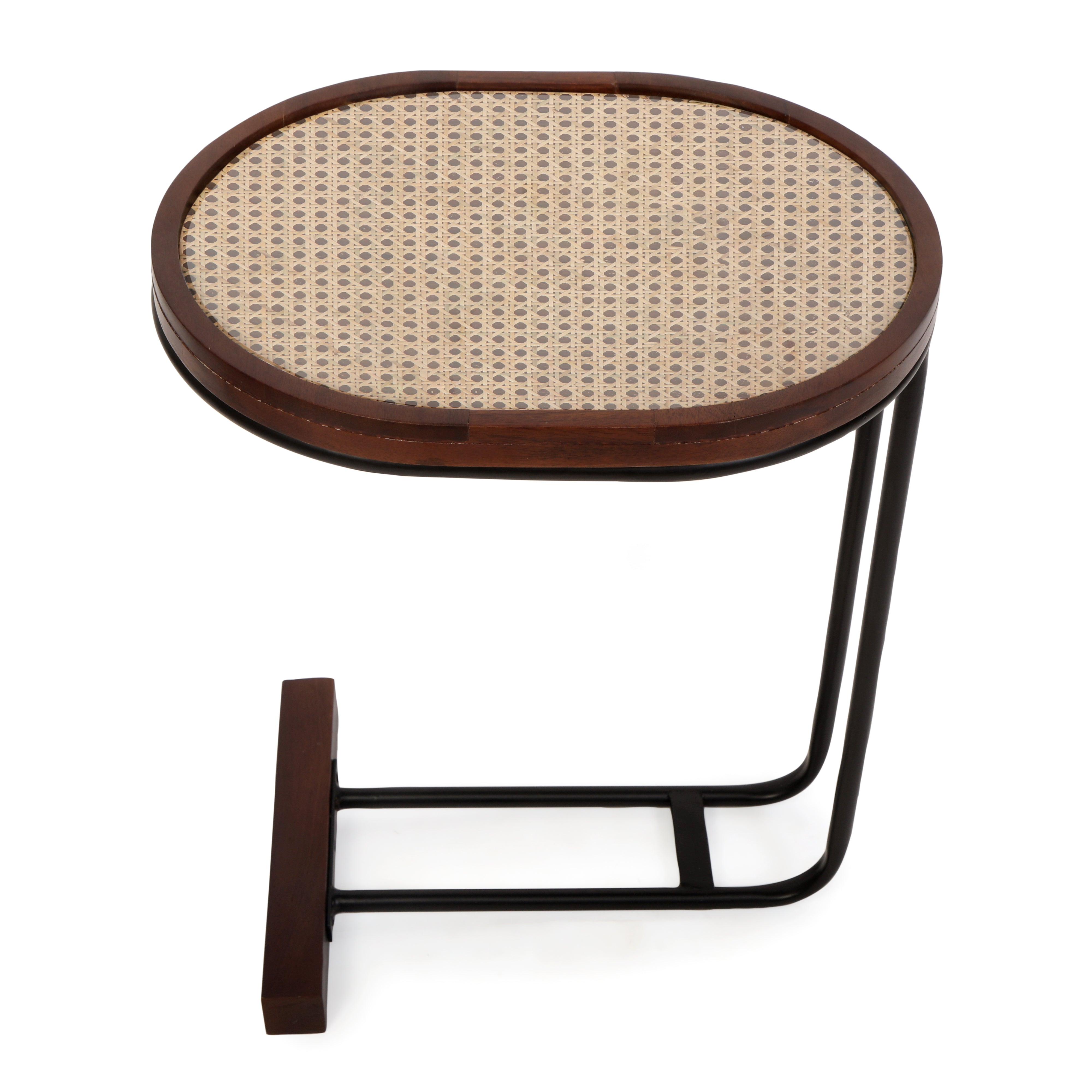 Side Table - Rattan Oval Side Table