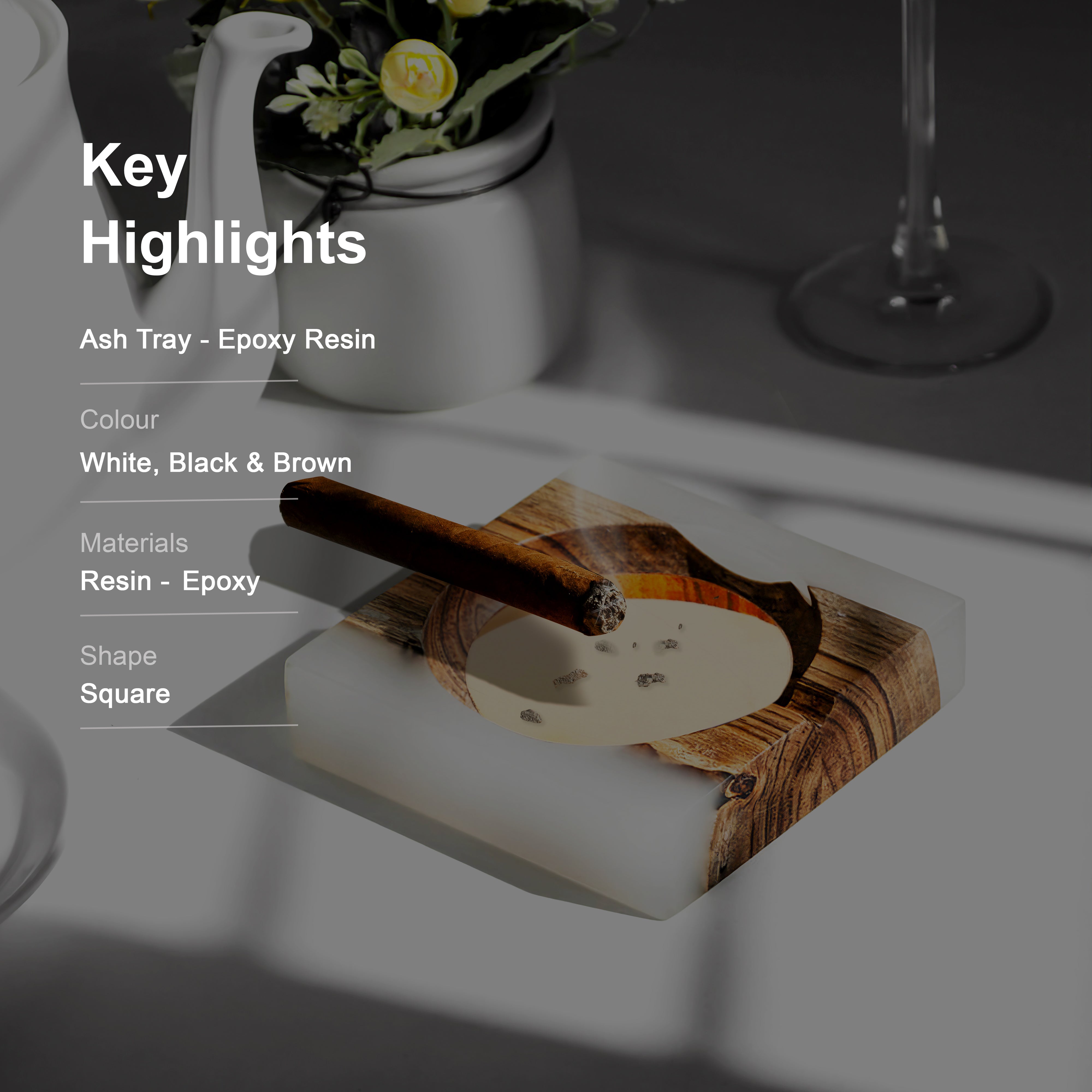 Wooden Epoxy - Ash Tray