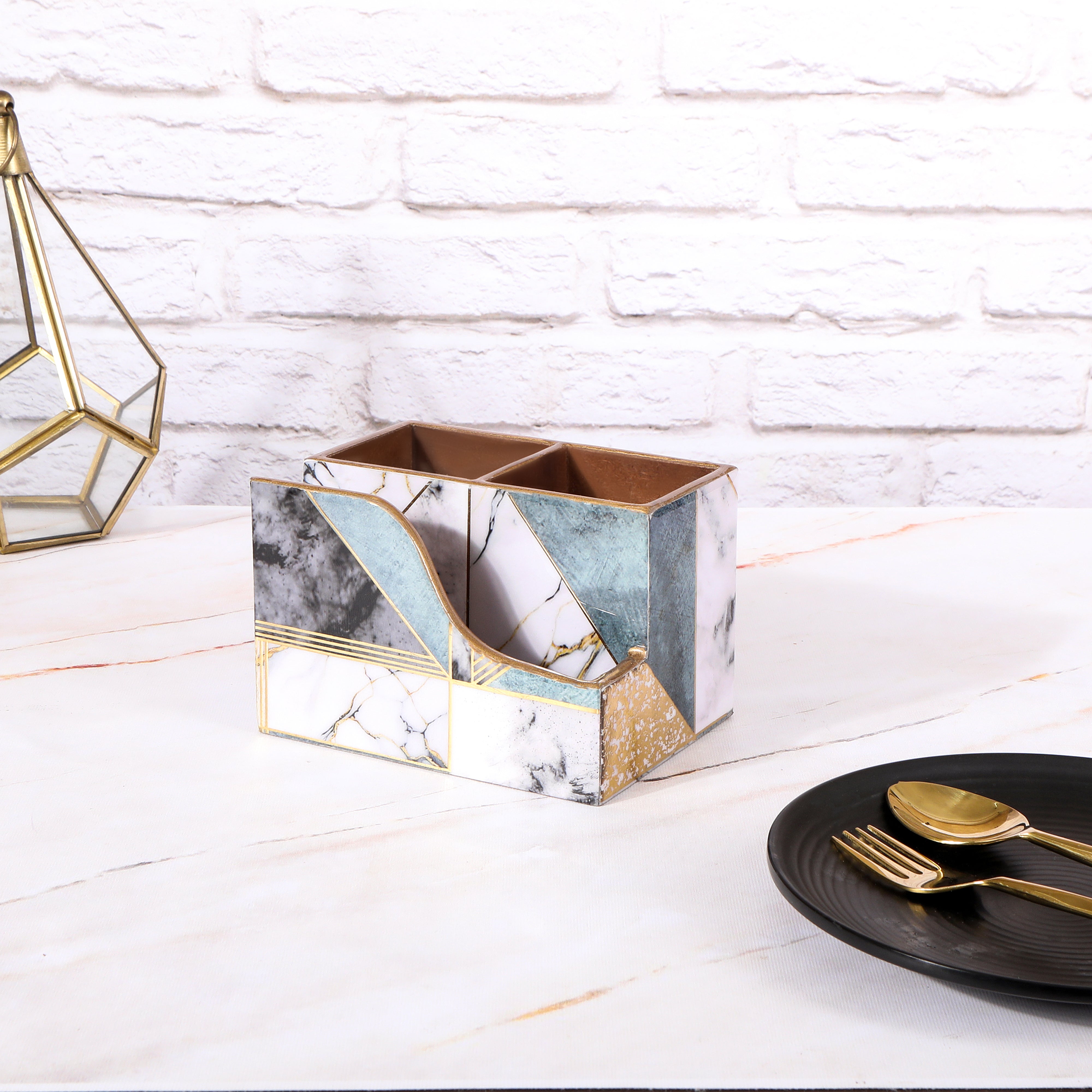 Small Cutlery Tissue Holder - New Onyx