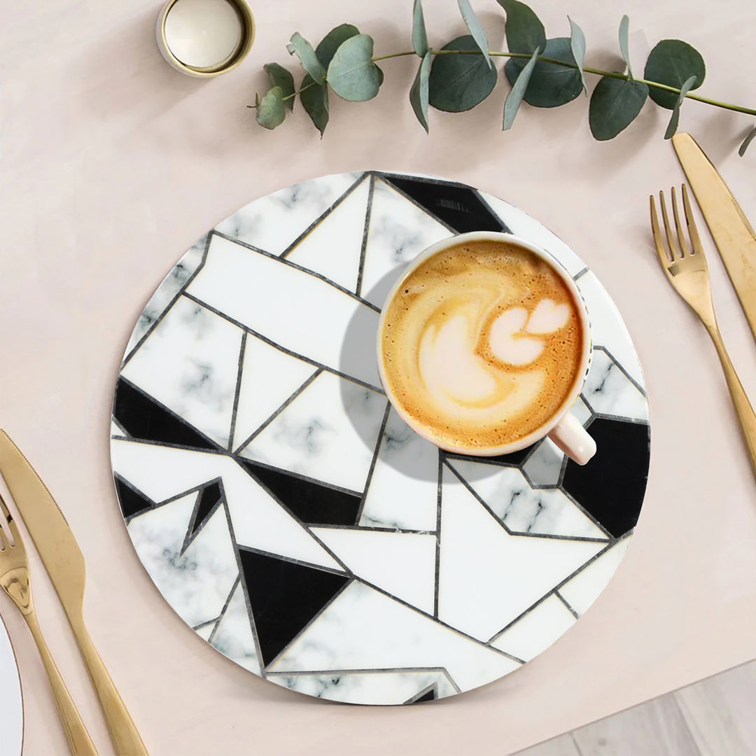 Trivet - Triangle Pattern - Round Trivet