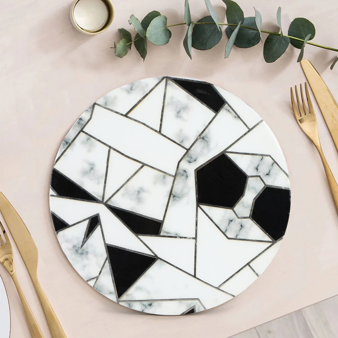 Trivet - Triangle Pattern - Round Trivet